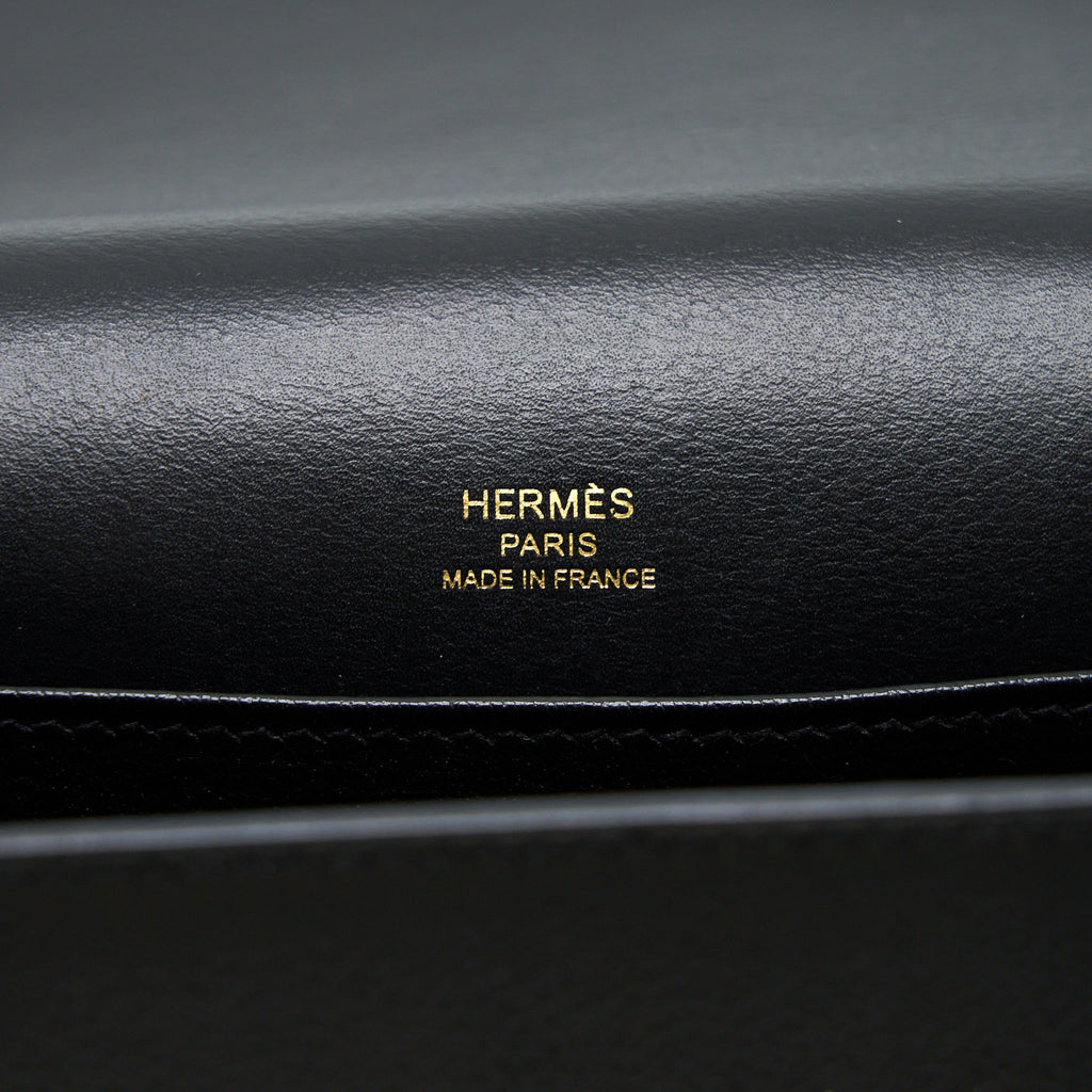 HERMES MINI ROULIS EVERCOLOR BLACK GHW