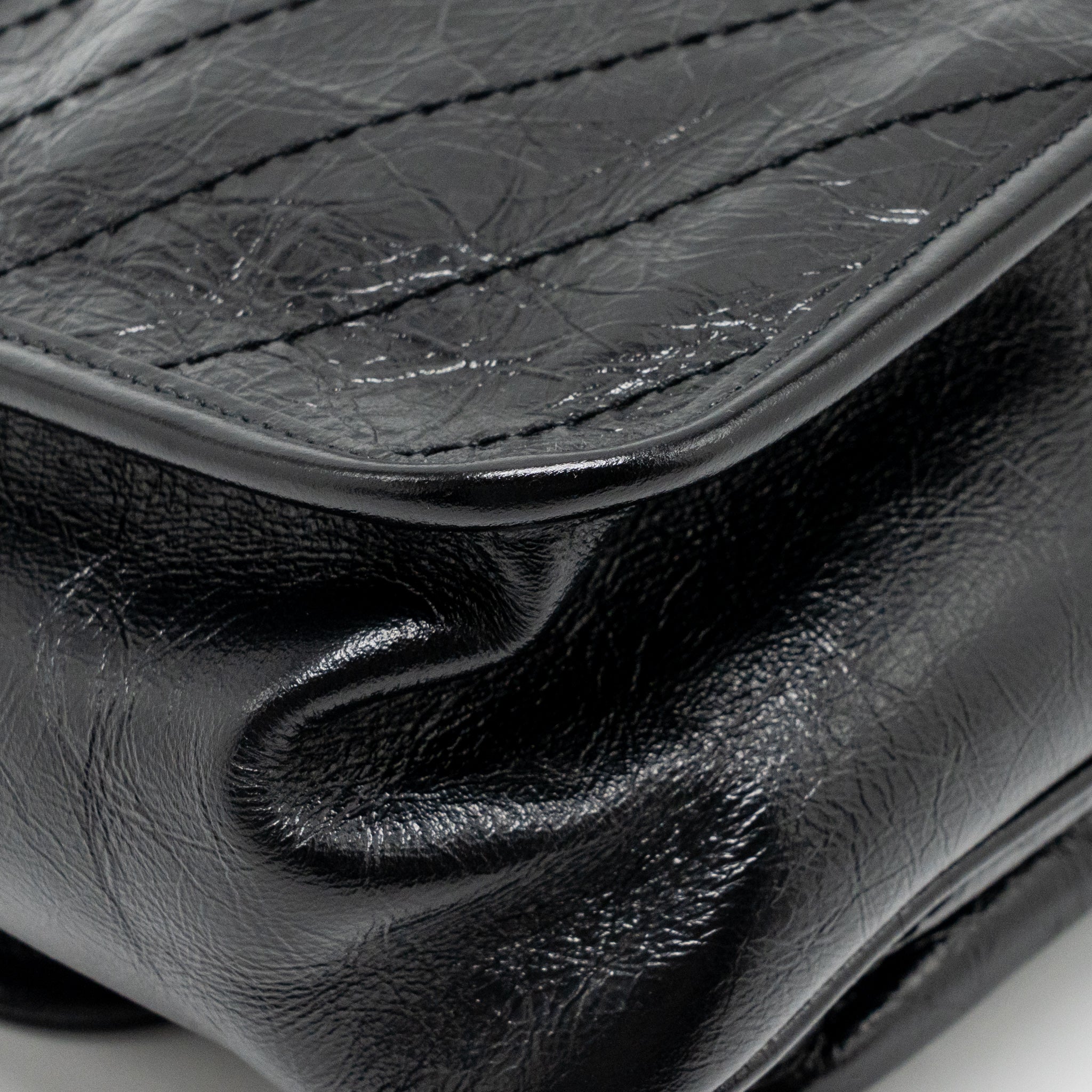 SAINT LAURENT/YSL MEDIUM NIKI CHAIN BAG VINTAGE CALFSKIN BLACK GHW