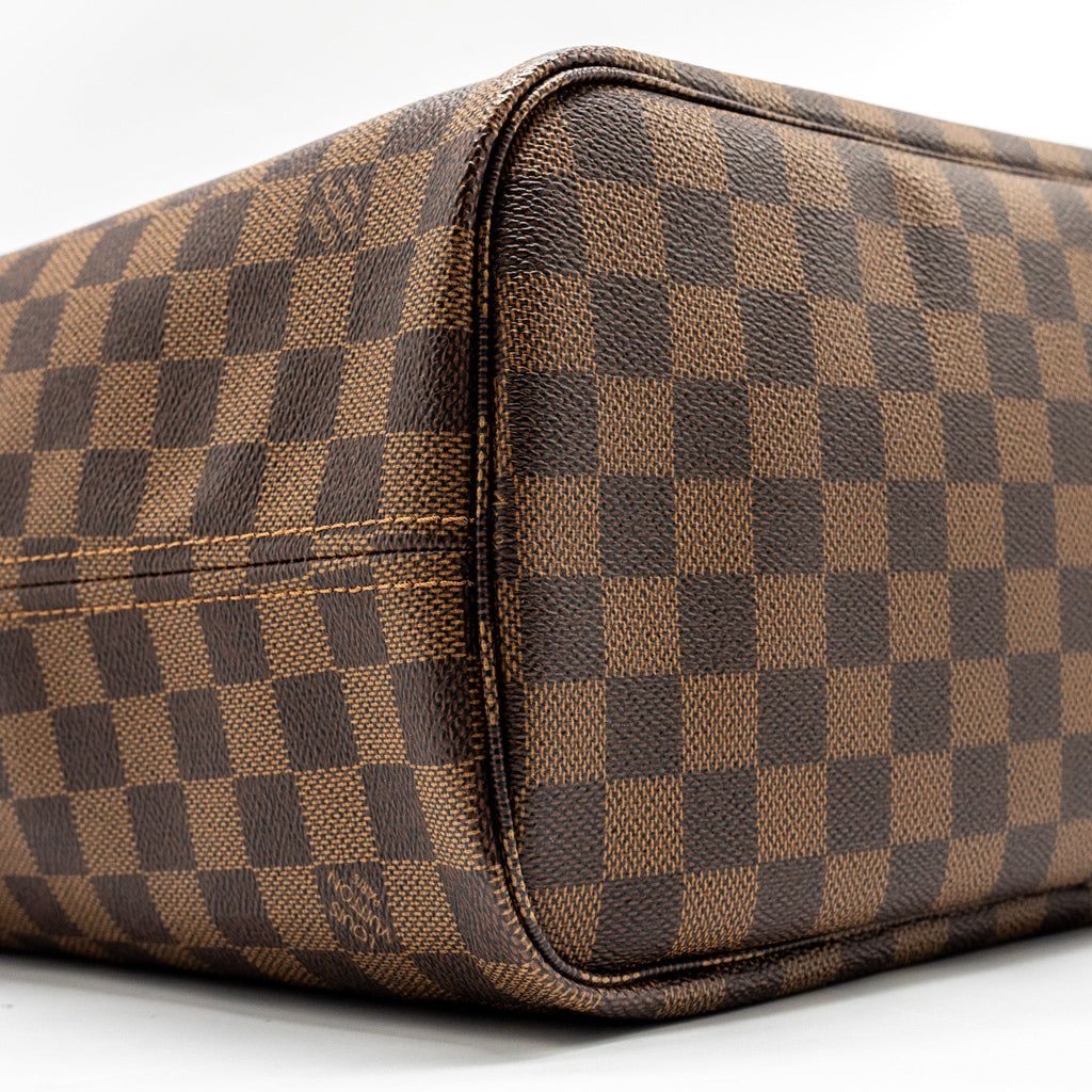 LOUIS VUITTON NEVERFULL MM DAMIER EBENE CANVAS GHW