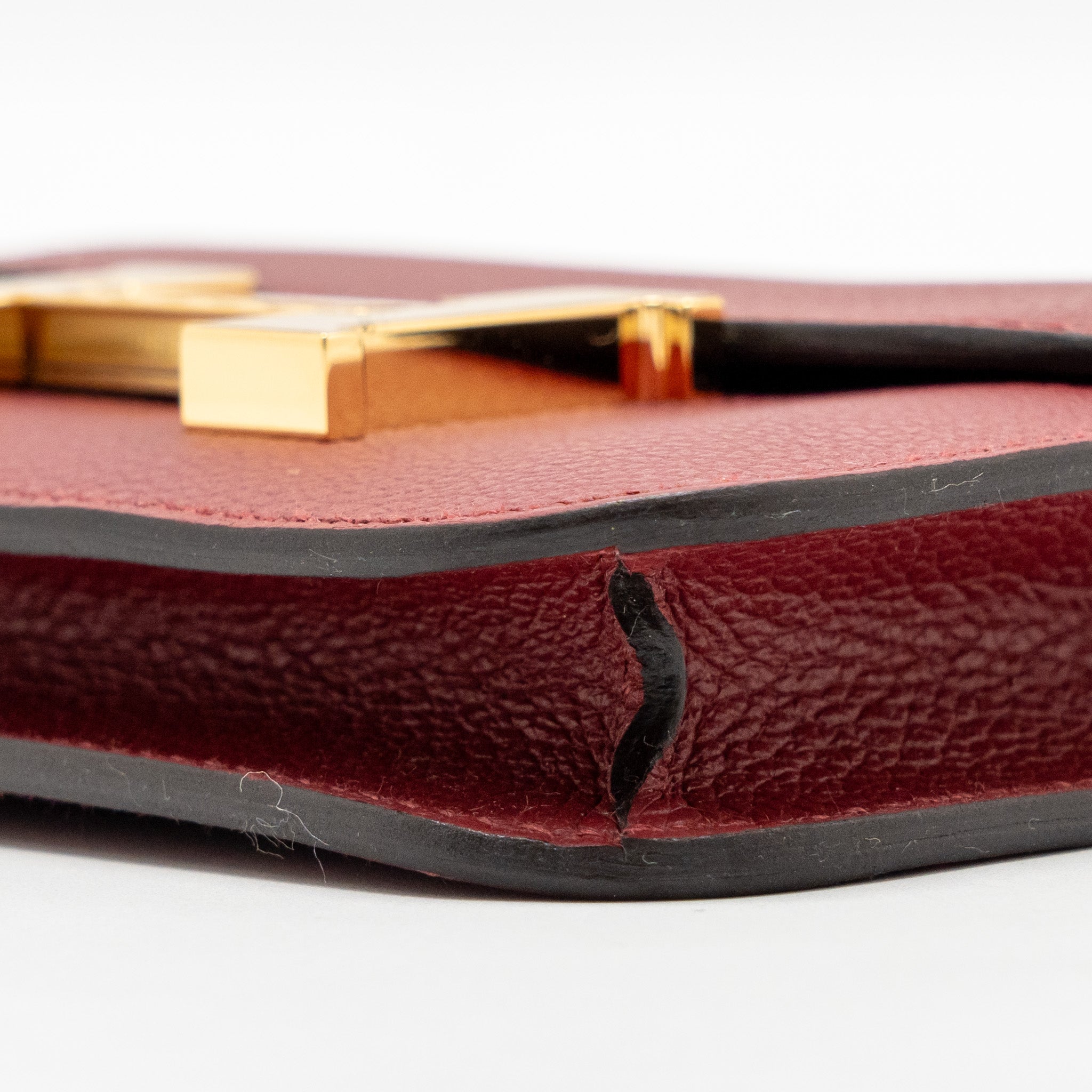 HERMES CONSTANCE SLIM EVERCOLOR K1 ROUGE GRENAT GHW