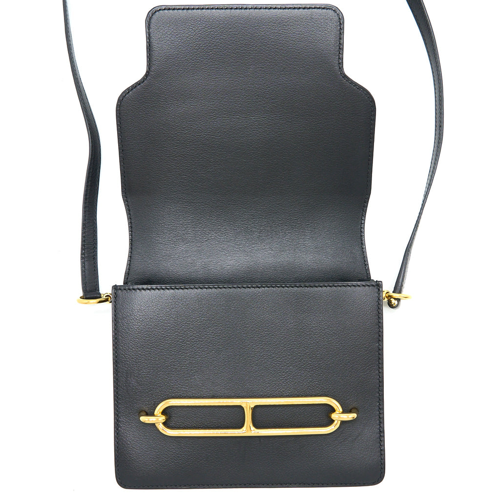 HERMES MINI ROULIS EVERCOLOR BLACK GHW