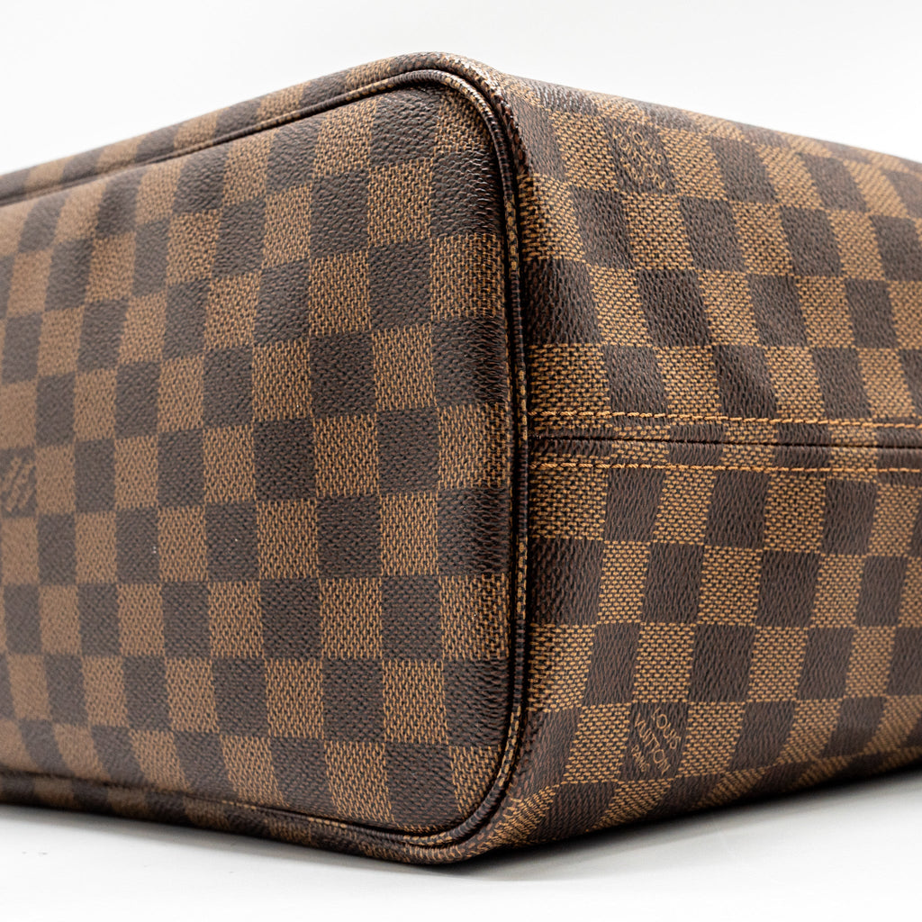LOUIS VUITTON NEVERFULL MM DAMIER EBENE CANVAS GHW