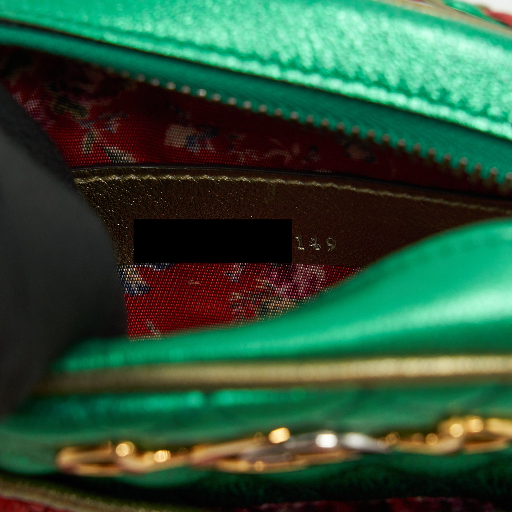 GUCCI SMALL CROSSBODY BAG GREEN/RED GHW