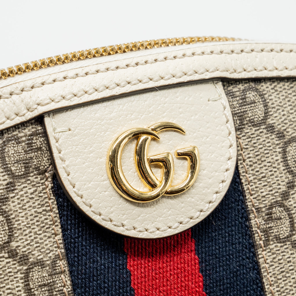 GUCCI OPHIDIA SHOULDER BAG GG SUPREME CANVAS GHW