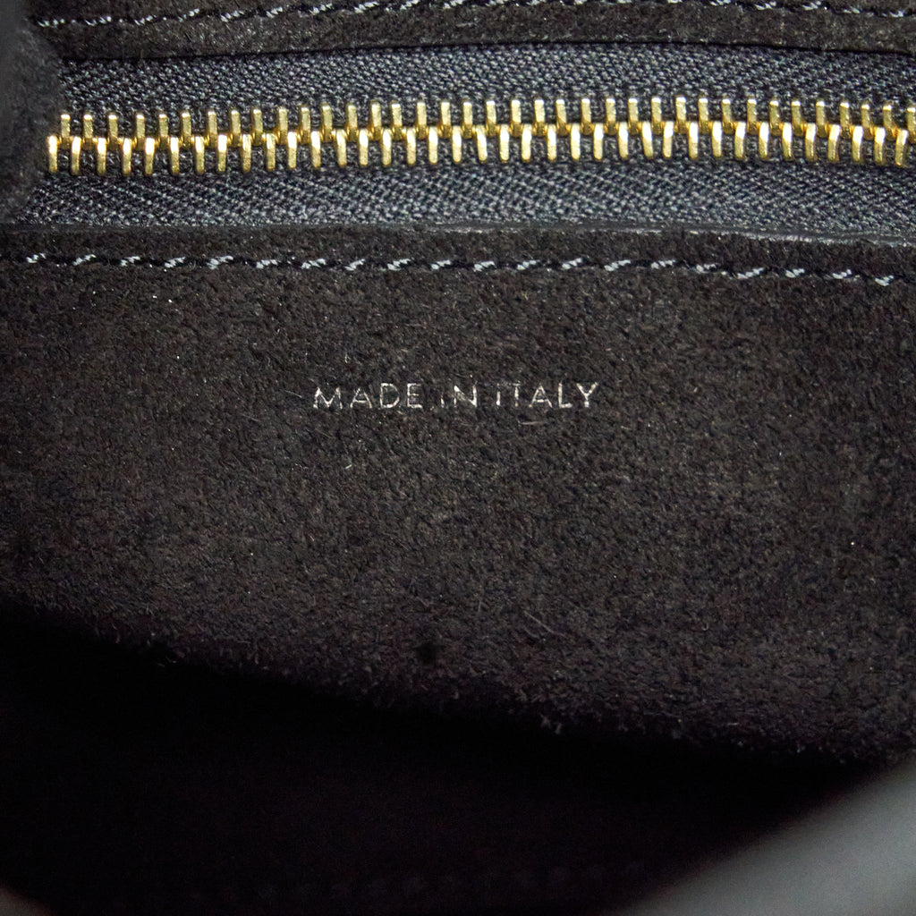 CELINE SMALL SANGLE BUCKET BAG SOFT GRAINED CALFSKIN BLACK GHW
