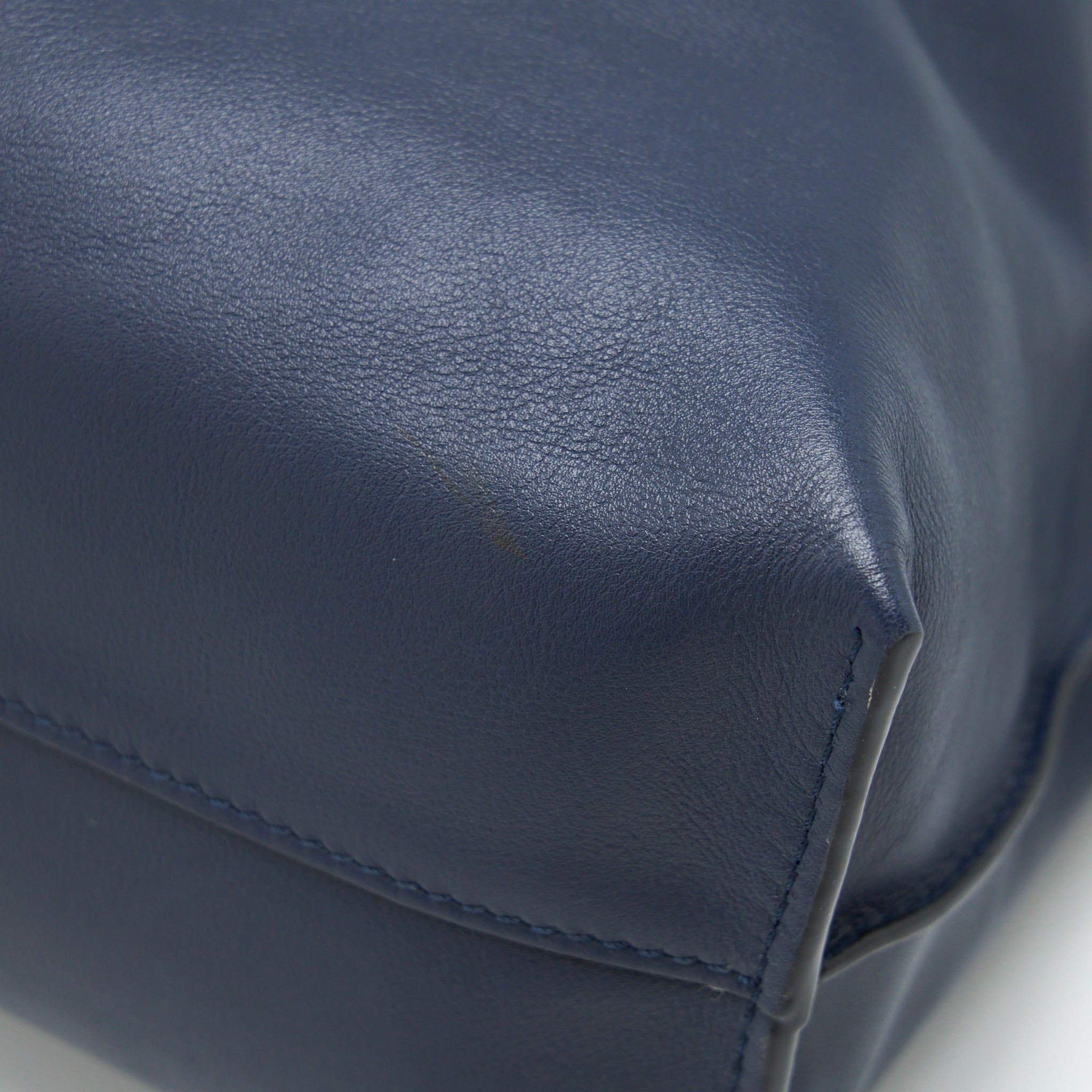 LOEWE FLAMENCO CLUTCH / CROSSBODY BAG LAMBSKIN NAVY