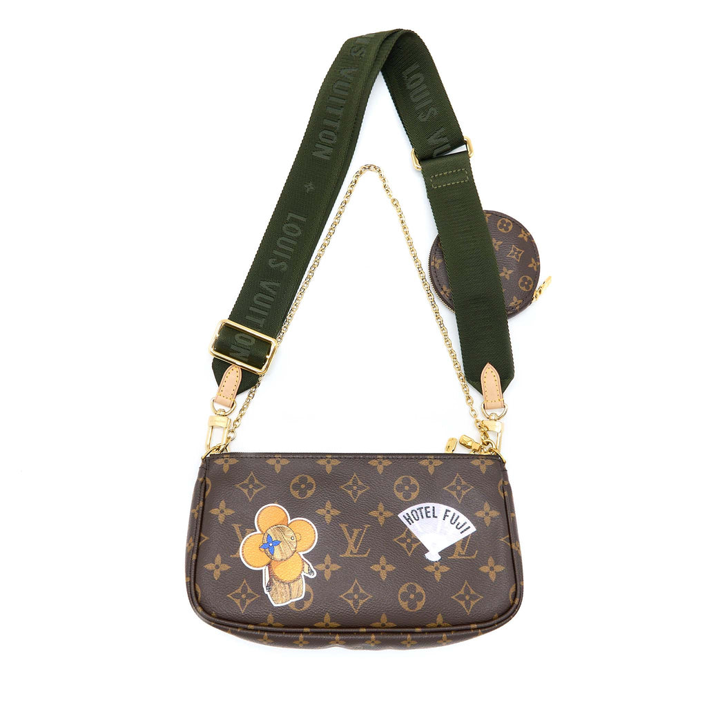 LOUIS VUITTON MULTI POCHETTE LIMITED EDITION MONOGRAM CANVAS MULTICOLOUR GHW