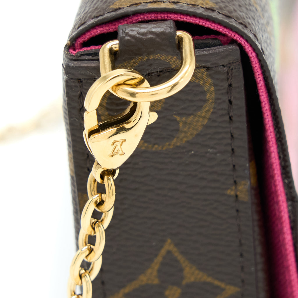 LOUIS VUITTON FELICIE POCHETTE VIVIENNE MASCOT ON HOLLYWOOD DRIVE MONOGRAM CANVAS GHW