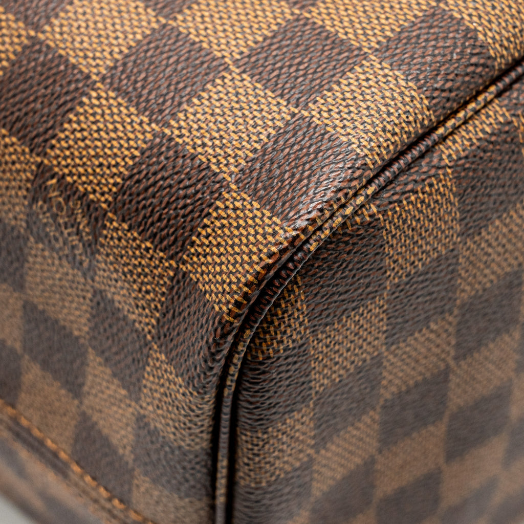 LOUIS VUITTON NEVERFULL MM DAMIER EBENE CANVAS GHW