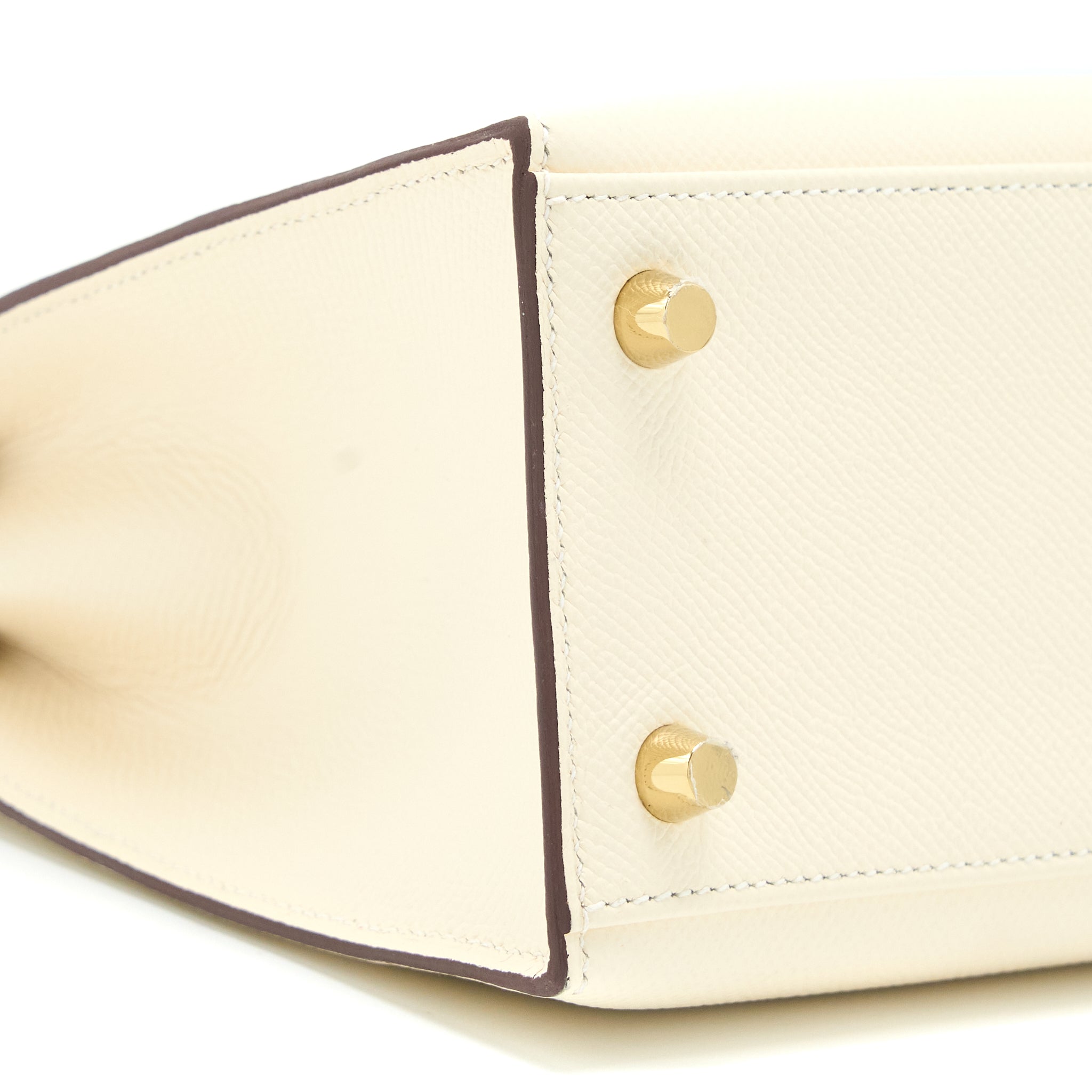 HERMES KELLY 25 EPSOM NATA GHW