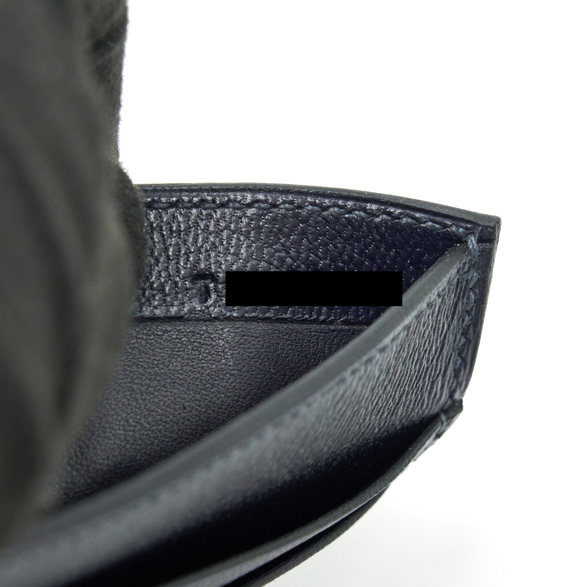 HERMES EMERALD ALLIGATOR EXOTIC LEATHER MEN'S SUIT BIFOLD BIFOLD POCKET WALLET IN DARK NAVY