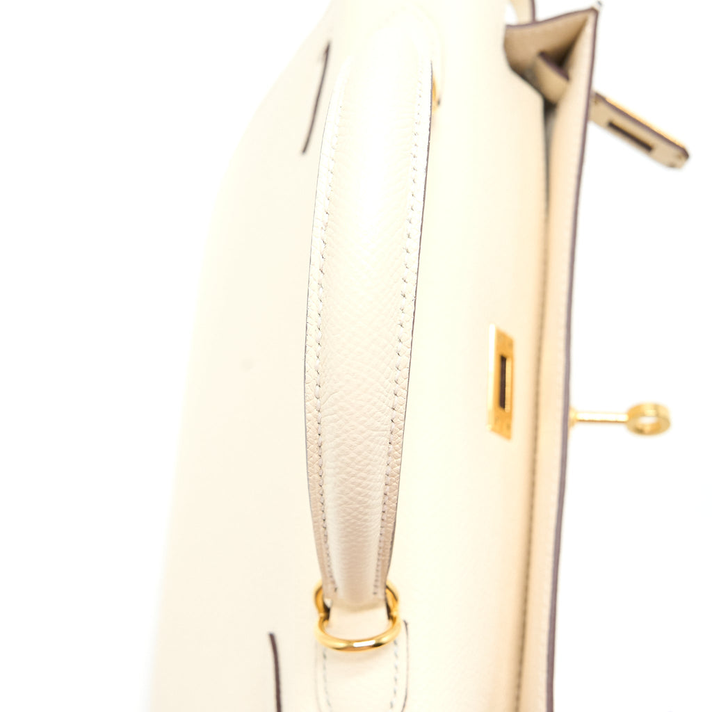 HERMES KELLY 25 EPSOM NATA GHW
