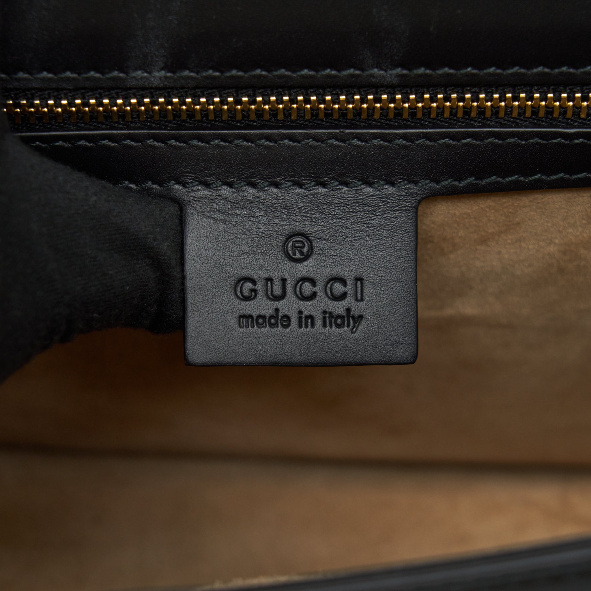 GUCCI SMALL SYLVIE SHOULDER BAG BLACK GHW