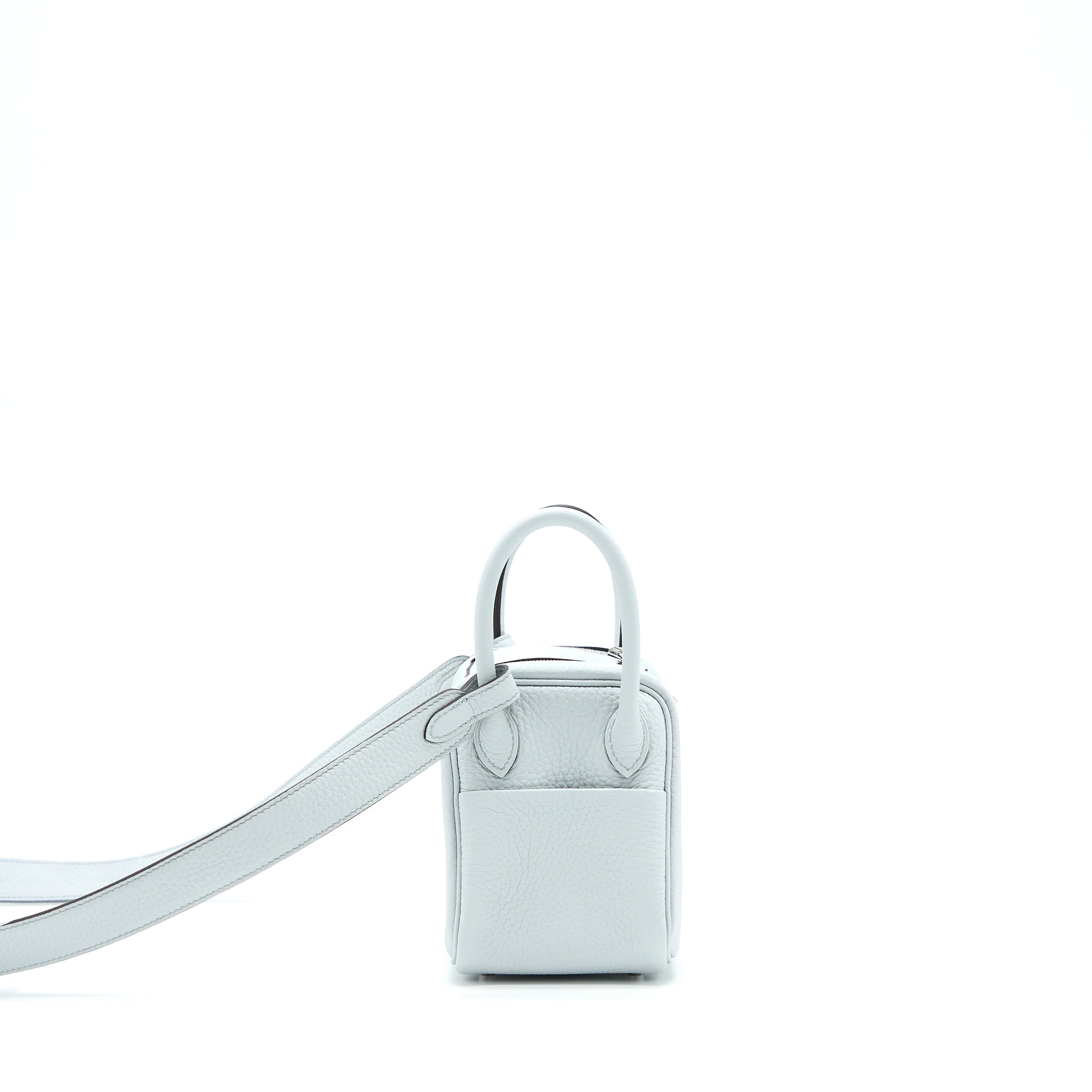 HERMES MINI LINDY CLEMENCE BLUE PALE SHW