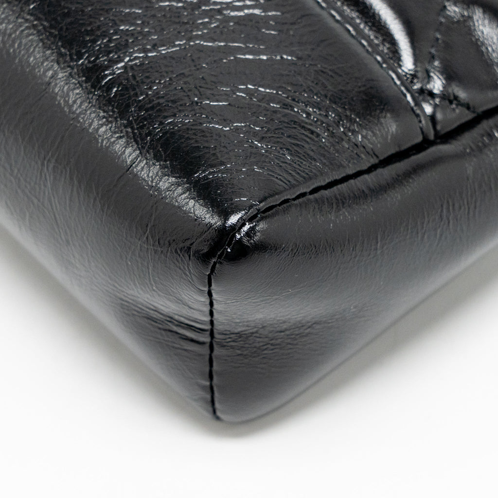 CHANEL MINI 31 BAG SHINY CALFSKIN BLACK LGHW (MICROCHIP)