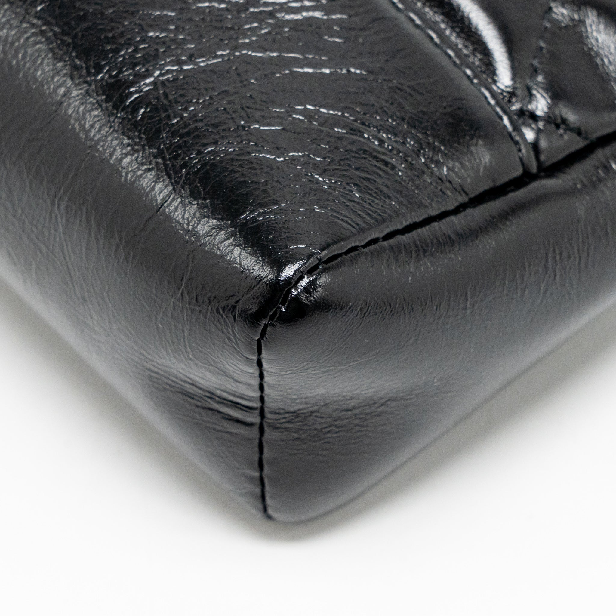 CHANEL MINI 31 BAG SHINY CALFSKIN BLACK LGHW (MICROCHIP)