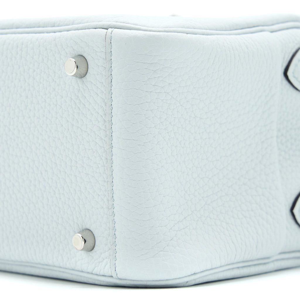 HERMES MINI LINDY CLEMENCE BLUE PALE SHW