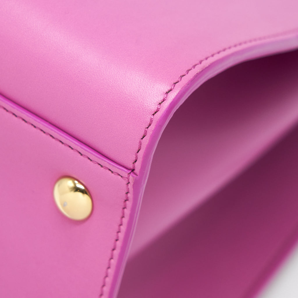 SALVATORE FERRAGAMO SHOULDER BAG TRIFOLIO PINK GHW