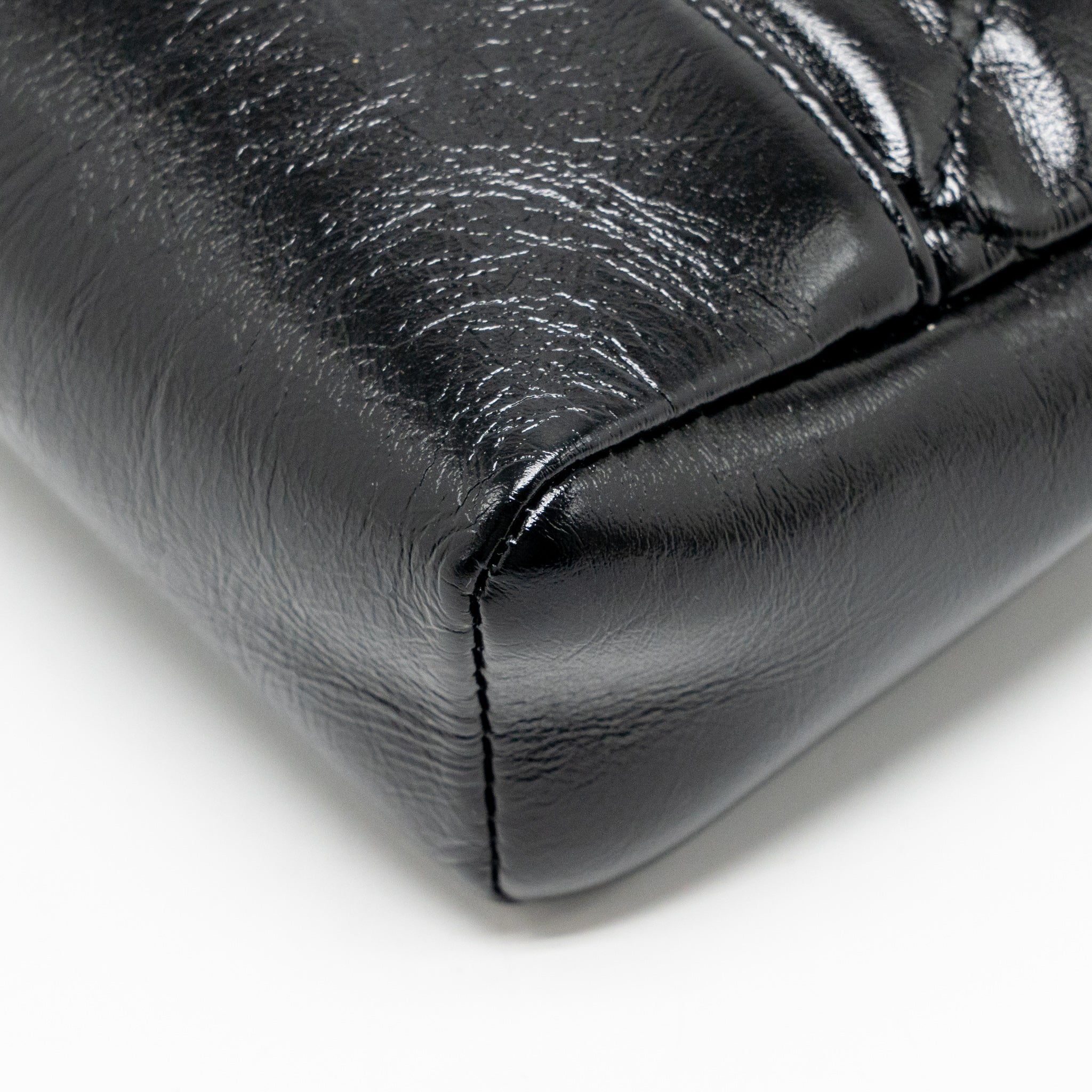 CHANEL MINI 31 BAG SHINY CALFSKIN BLACK LGHW (MICROCHIP)