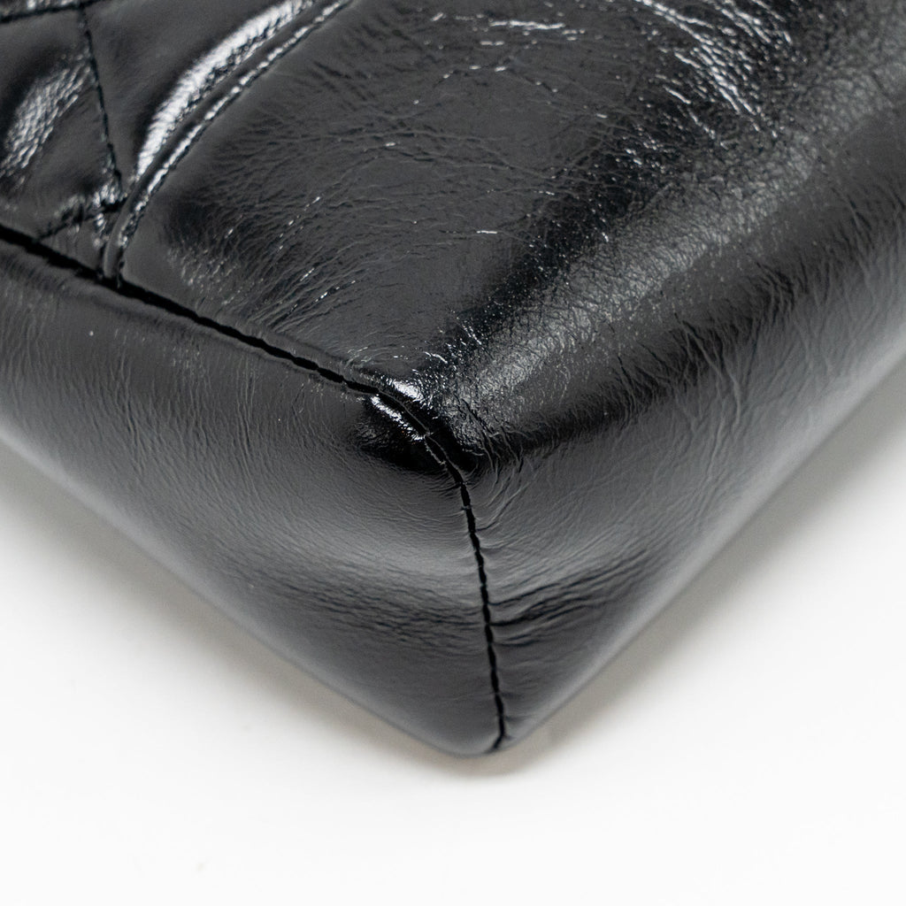 CHANEL MINI 31 BAG SHINY CALFSKIN BLACK LGHW (MICROCHIP)
