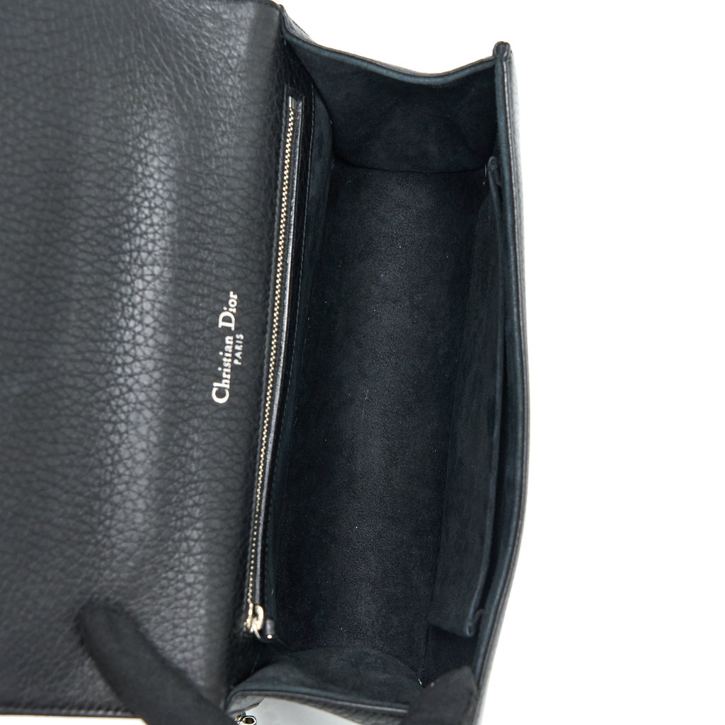 DIOR MEDIUM DIORAMA CALFSKIN BLACK SHW