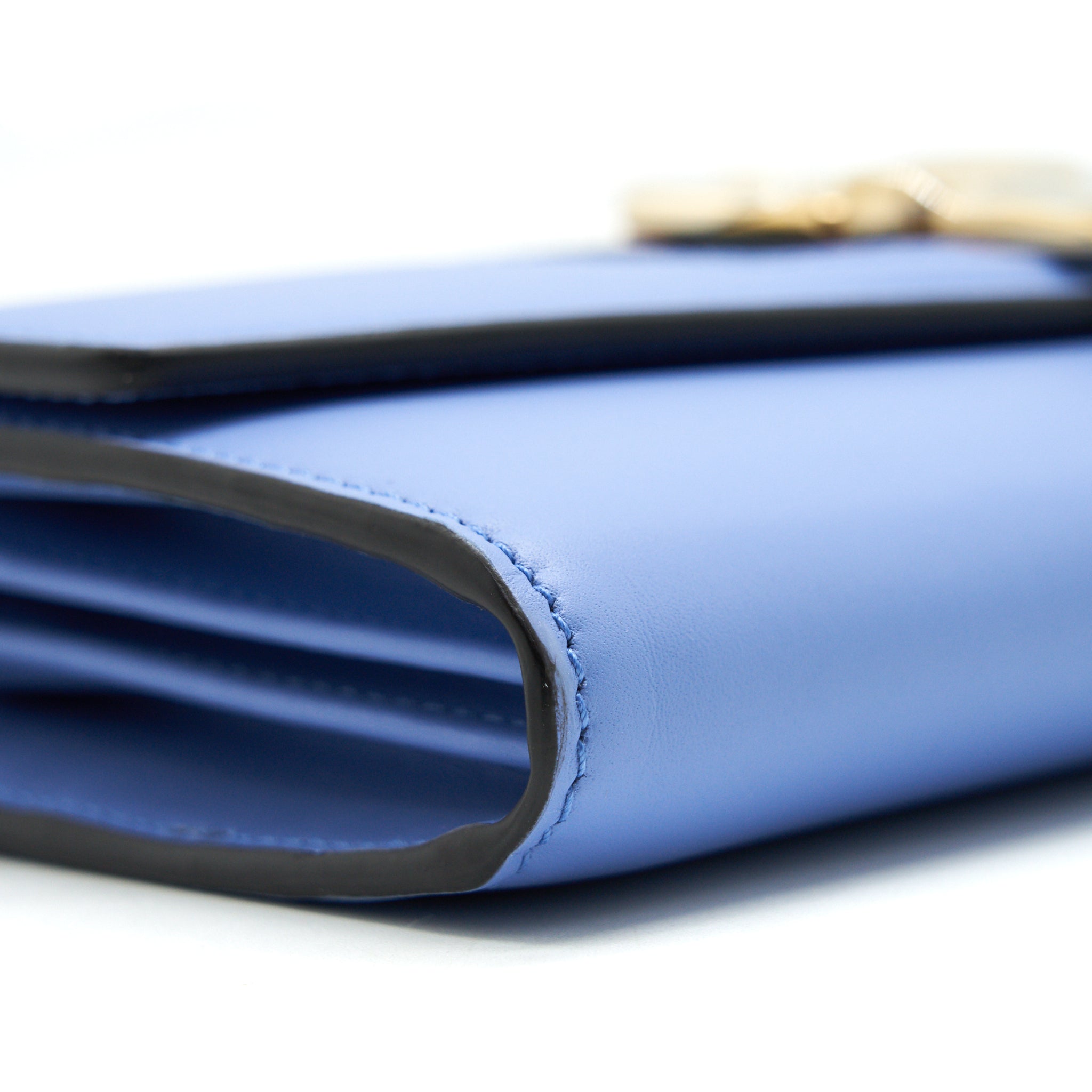 GUCCI SYLVIE LEATHER CONTINENTAL LONG WALLET IN BLUE