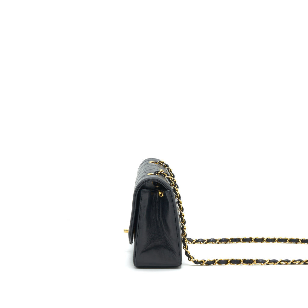 CHANEL DIANA SMALL FLAP BLACK WITH 24K HARDWARE