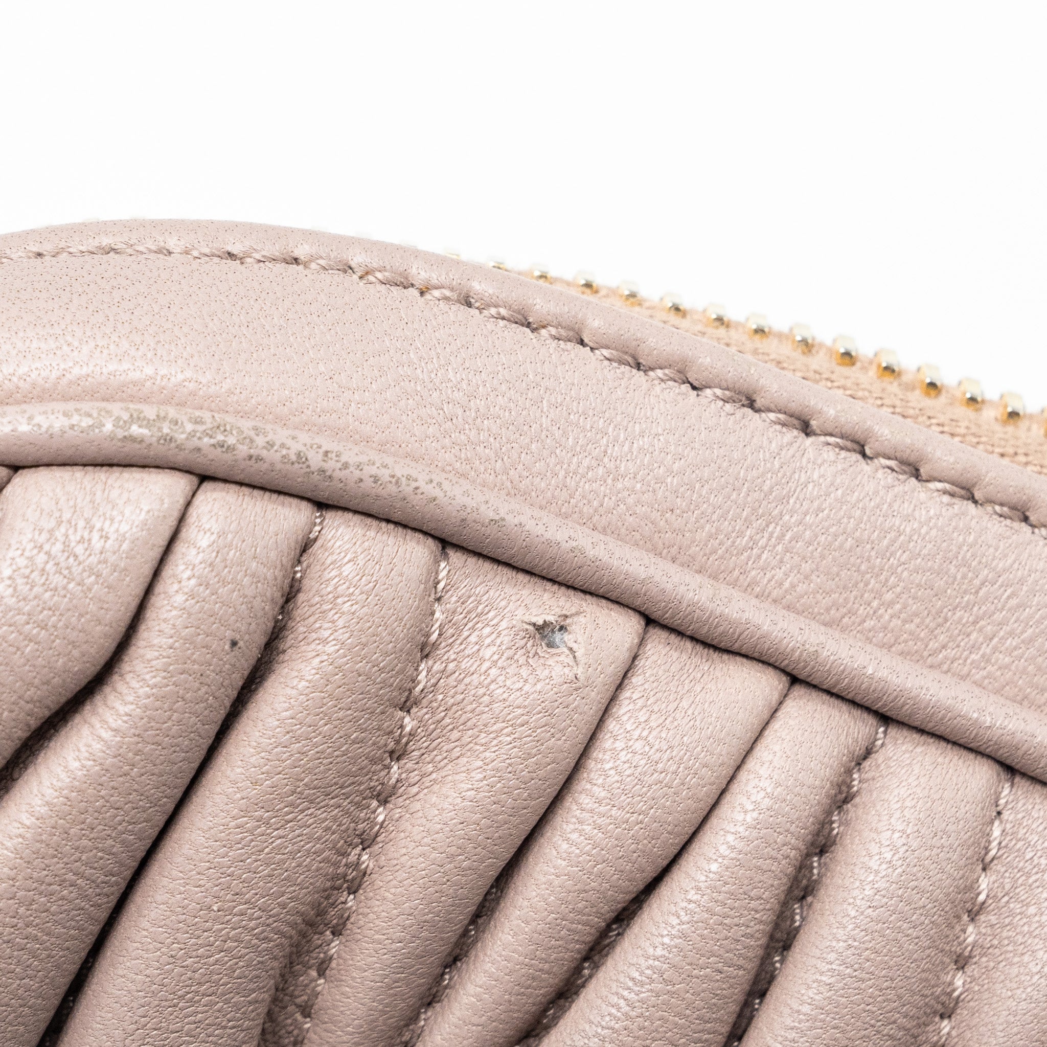 MIU MIU CAMERA CROSSBODY BAG NAPPA DUSTY PINK GHW