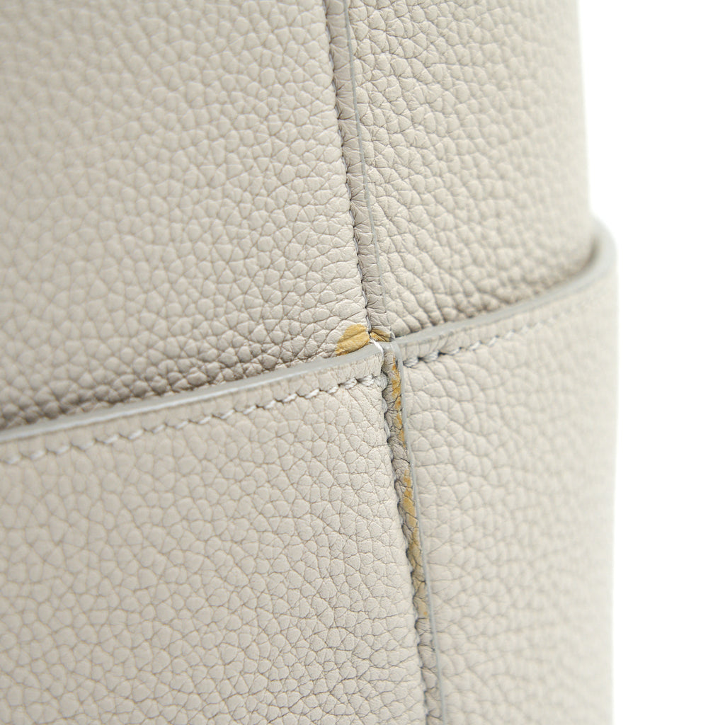 CELINE SANGLE BUCKET BAG GRAINED CALFSKIN CLAY GHW