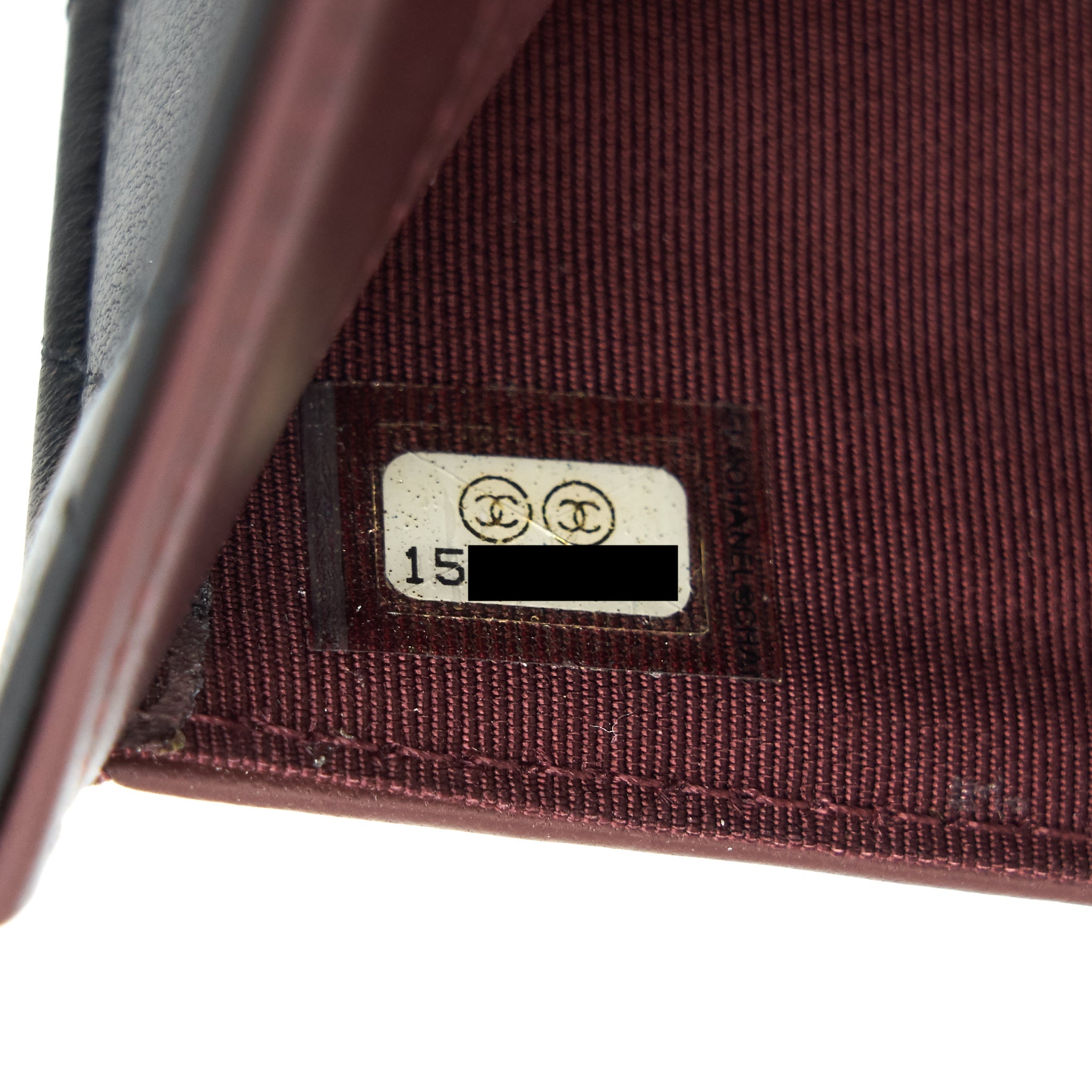 CHANEL CLASSIC FLAP WALLET LAMBSKIN BLACK SHW