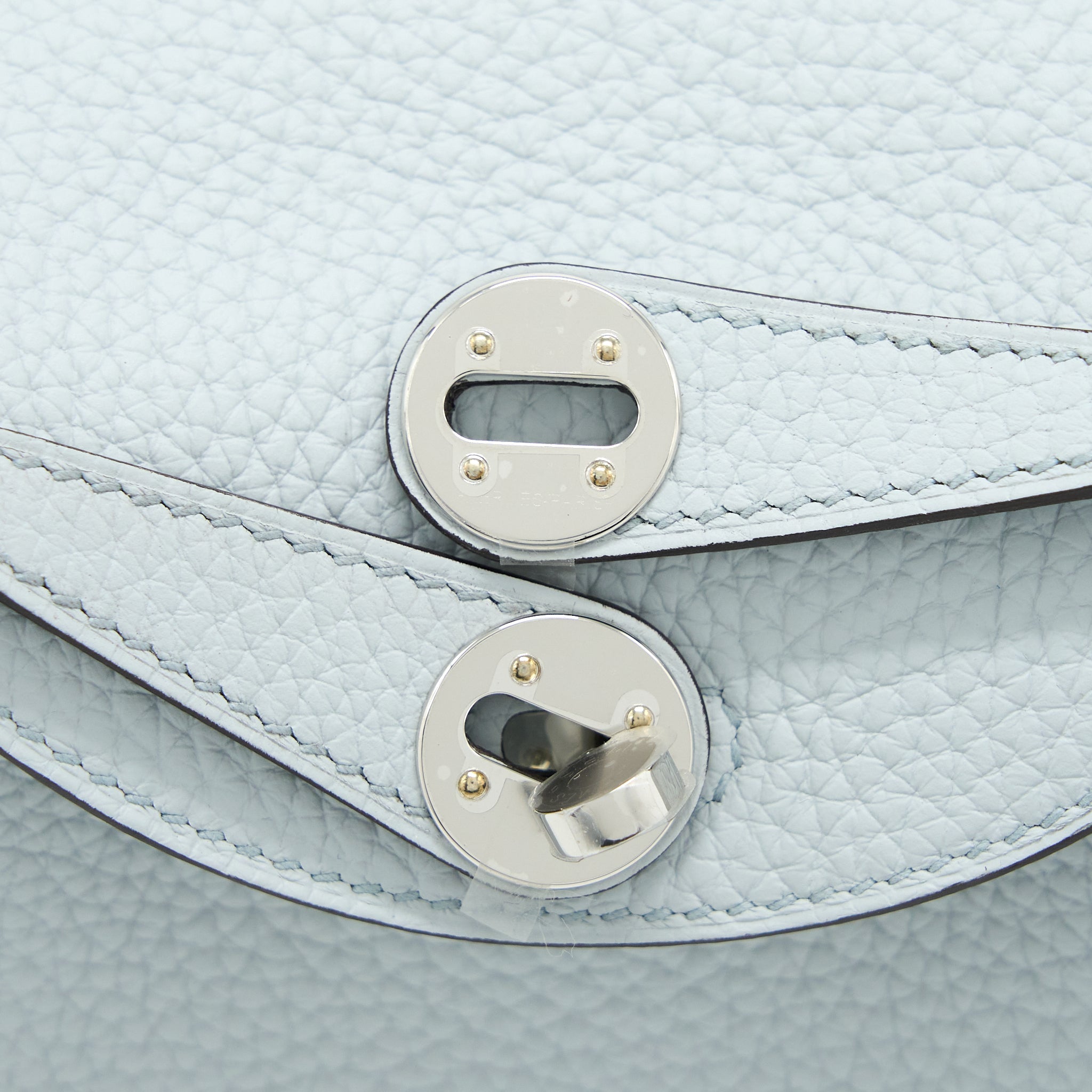 HERMES MINI LINDY CLEMENCE BLUE PALE SHW