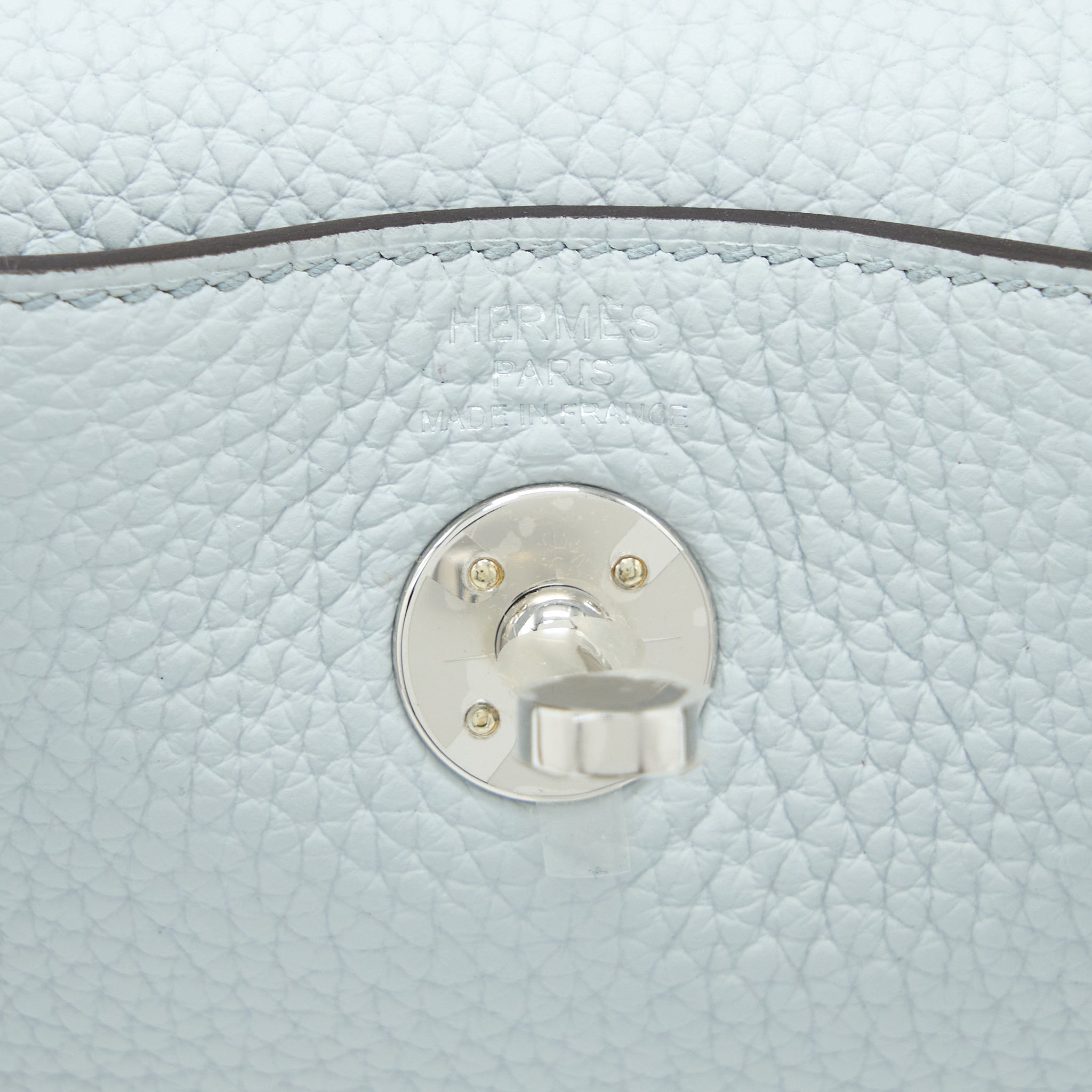HERMES MINI LINDY CLEMENCE BLUE PALE SHW