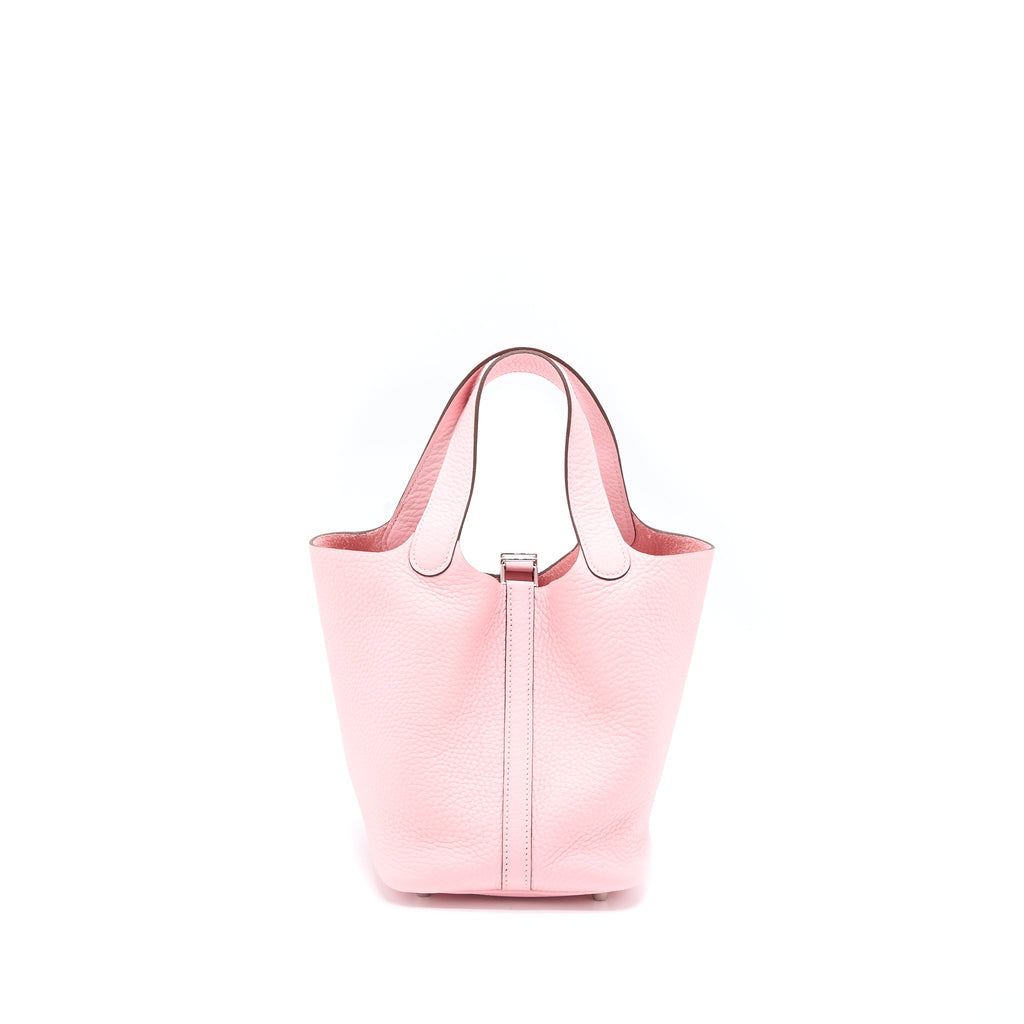 HERMES PICOTIN 18 LOCK BAG CLEMENCE ROSE SAKURA SHW