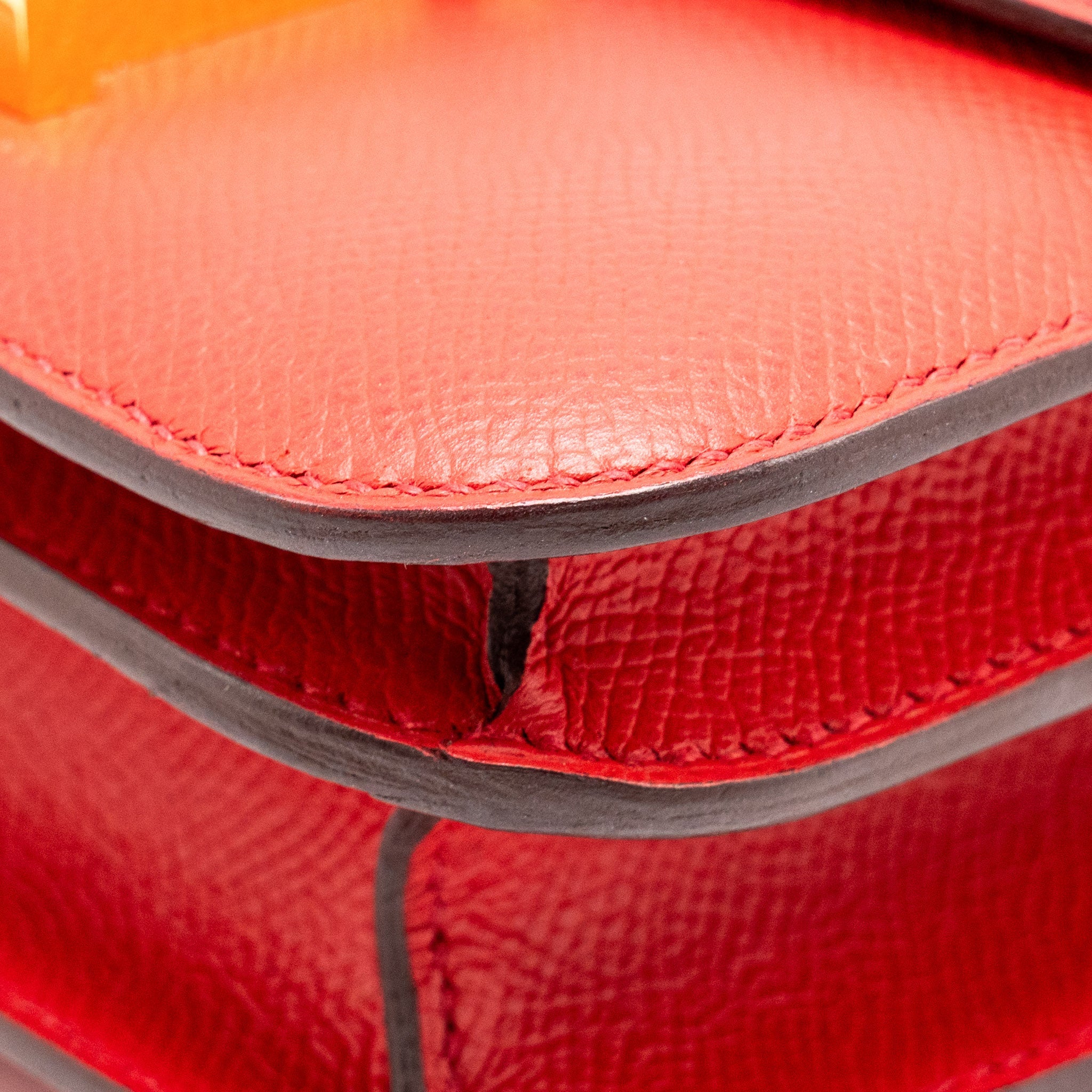 HERMES MINI CONSTANCE EPSOM Q5 ROUGE CASAQUE GHW