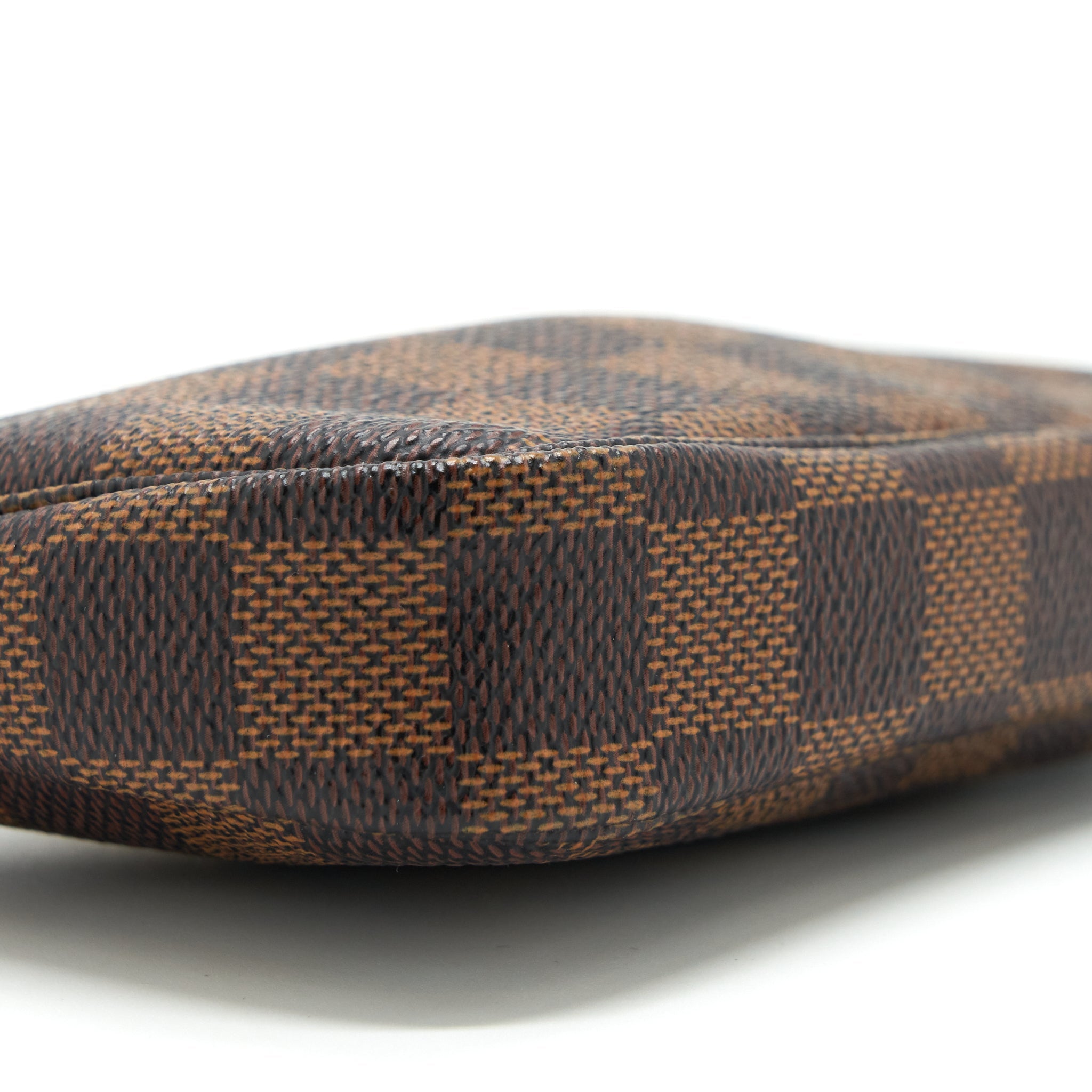 LOUIS VUITTON MINI POCHETTE ACCESSORIES DAMIER EBENE CANVAS GHW