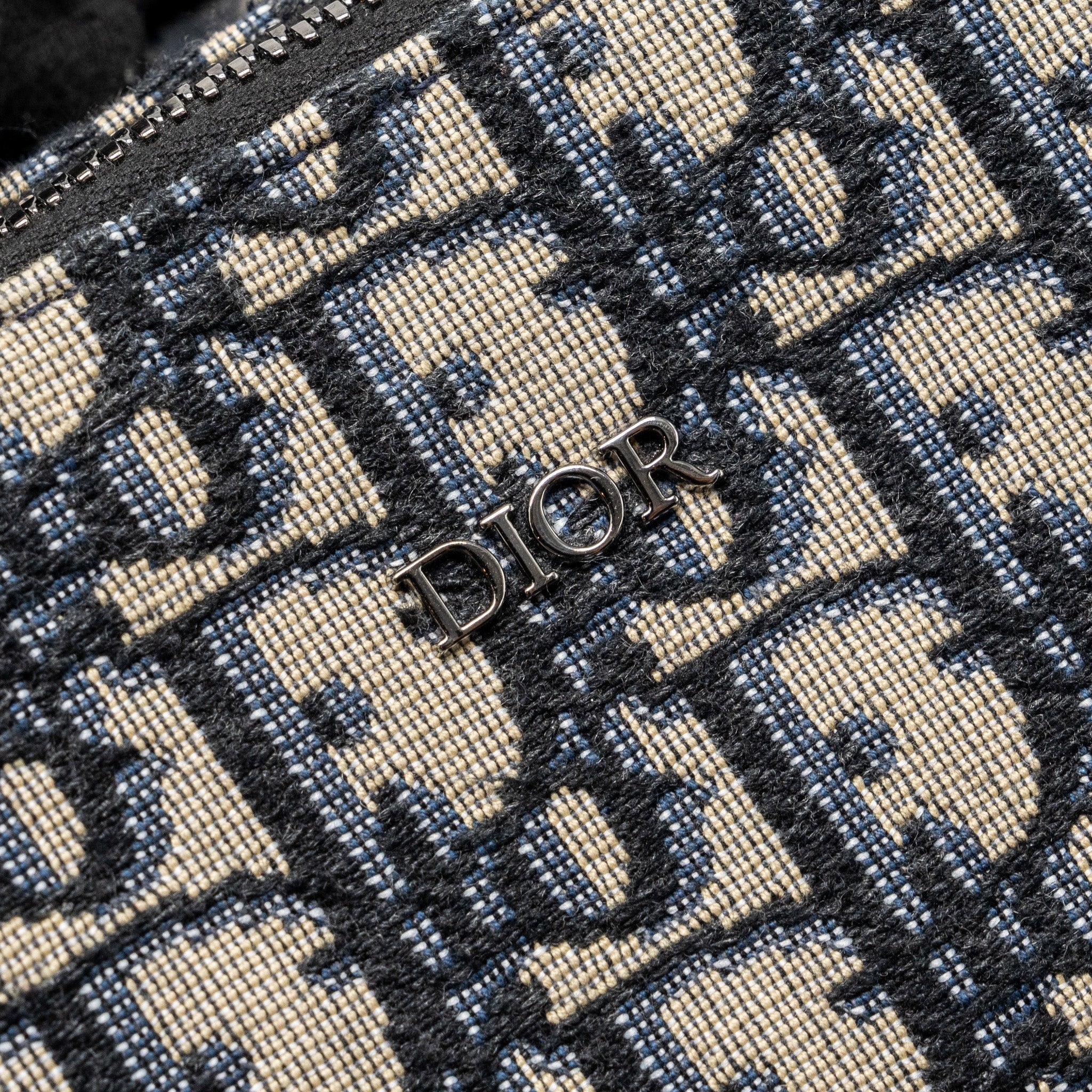 DIOR HOMME MESSENGER ROLLER BLUE OBLIQUE CANVAS SHW