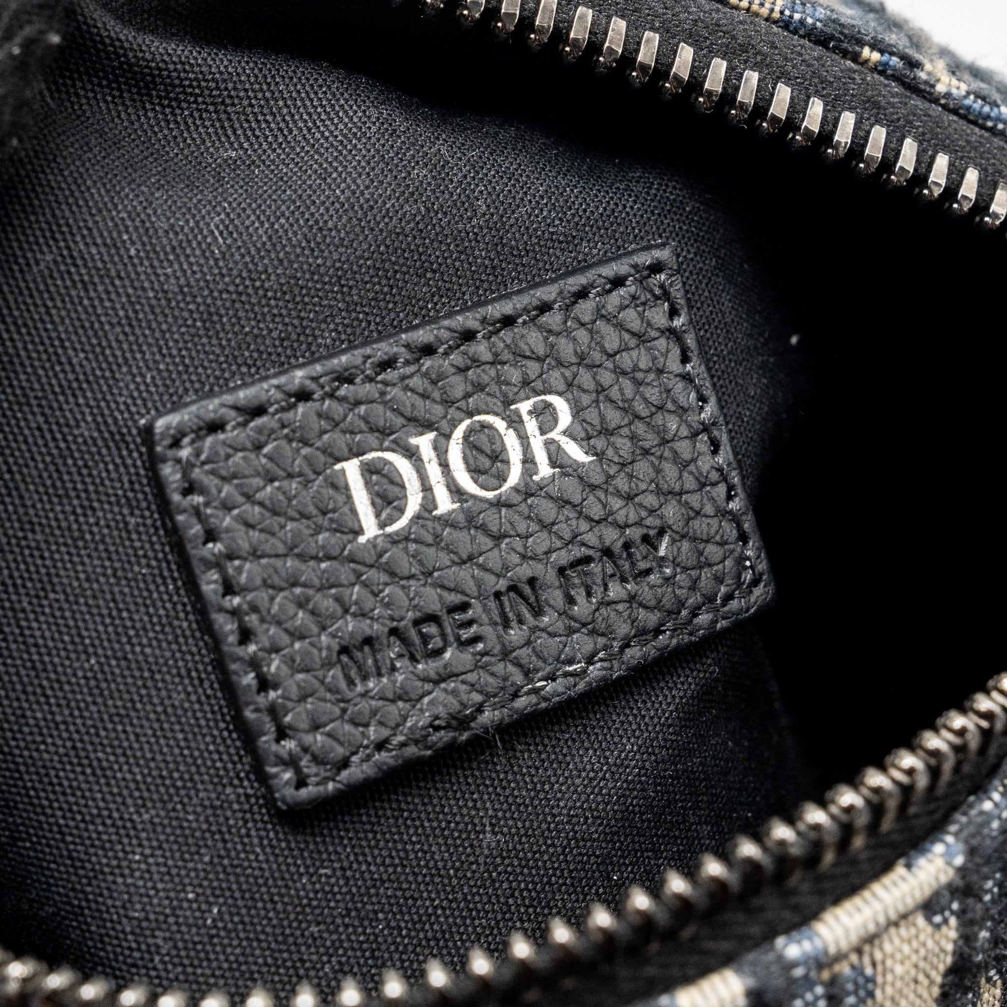 DIOR HOMME MESSENGER ROLLER BLUE OBLIQUE CANVAS SHW