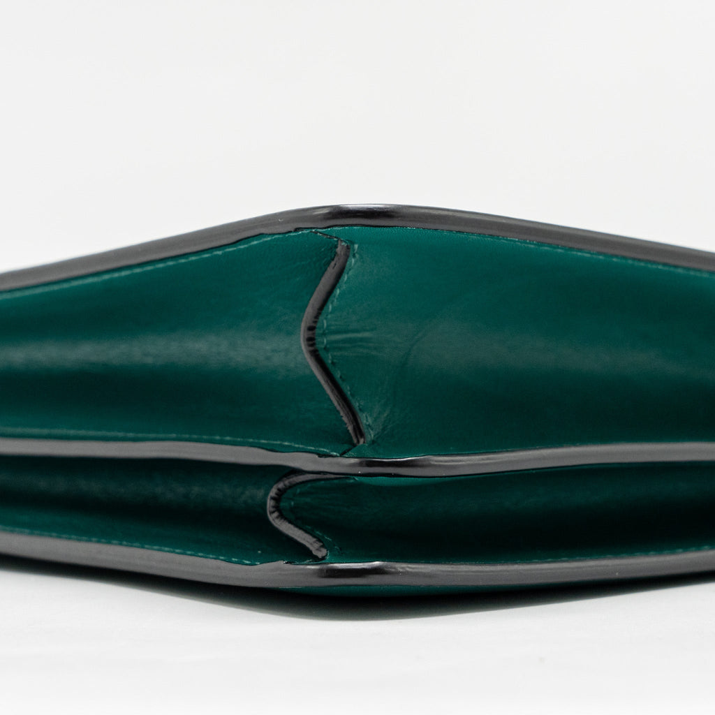 BVLGARI SERPENTI FOREVER SHOULDER BAG CALFSKIN GREEN LGHW