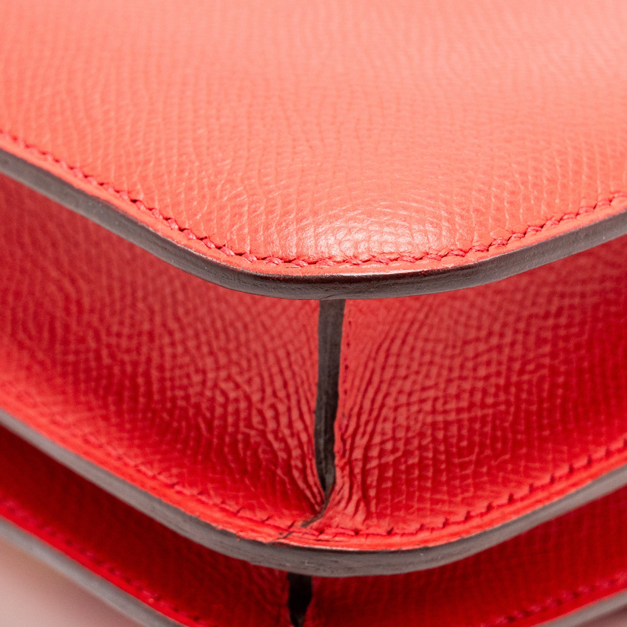 HERMES MINI CONSTANCE EPSOM Q5 ROUGE CASAQUE GHW