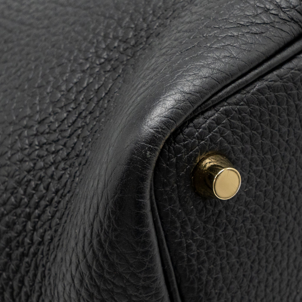 HERMES PICOTIN 18 LOCK BAG CLEMENCE BLACK GHW