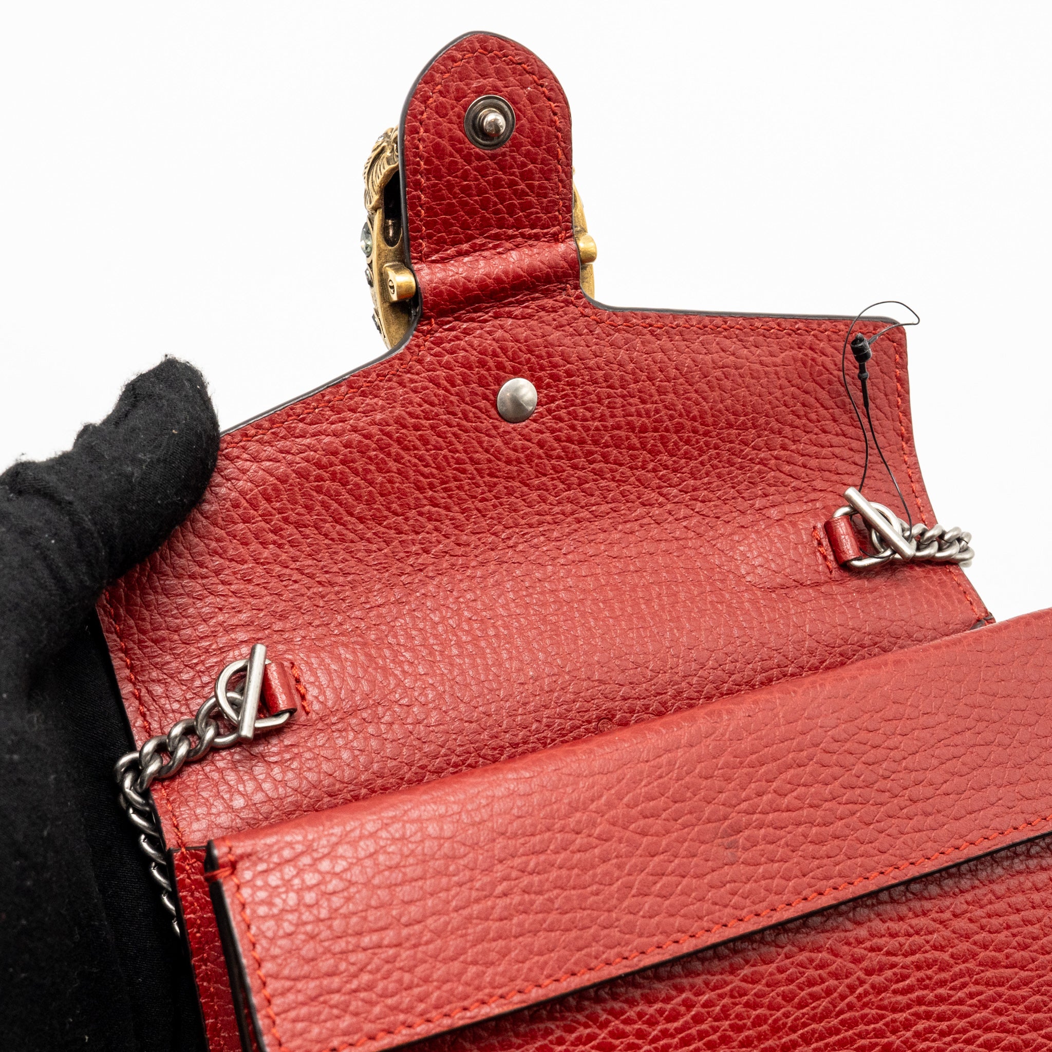 GUCCI DIONYSUS MINI BAG CALFSKIN RED MULTICOLOUR HARDWARE