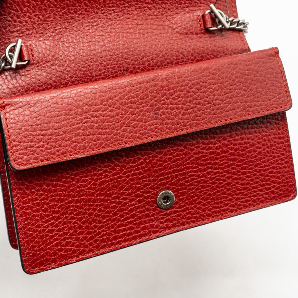 GUCCI DIONYSUS MINI BAG CALFSKIN RED MULTICOLOUR HARDWARE