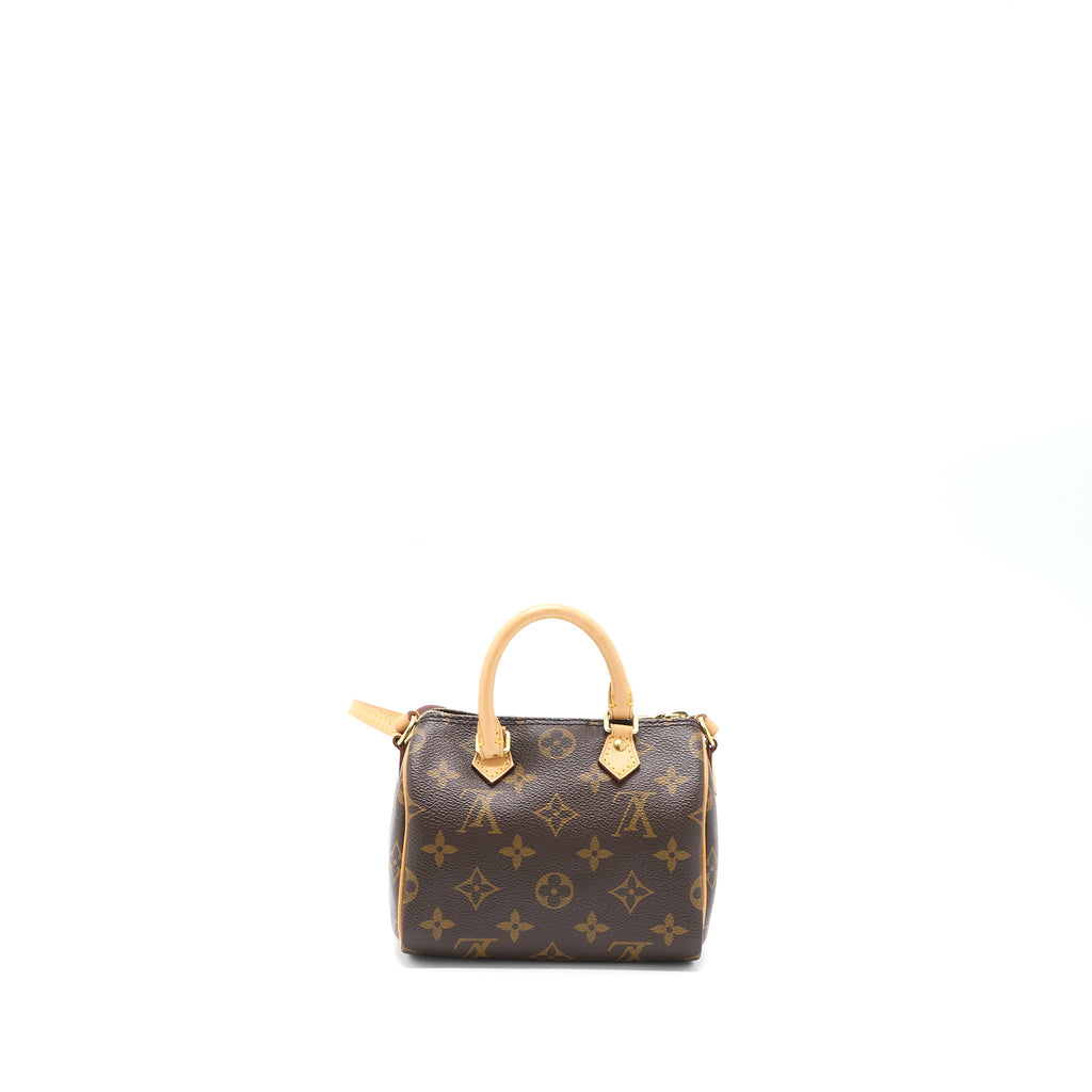LOUIS VUITTON NANO SPEEDY MONOGRAM CANVAS GHW (OLD VERSION)