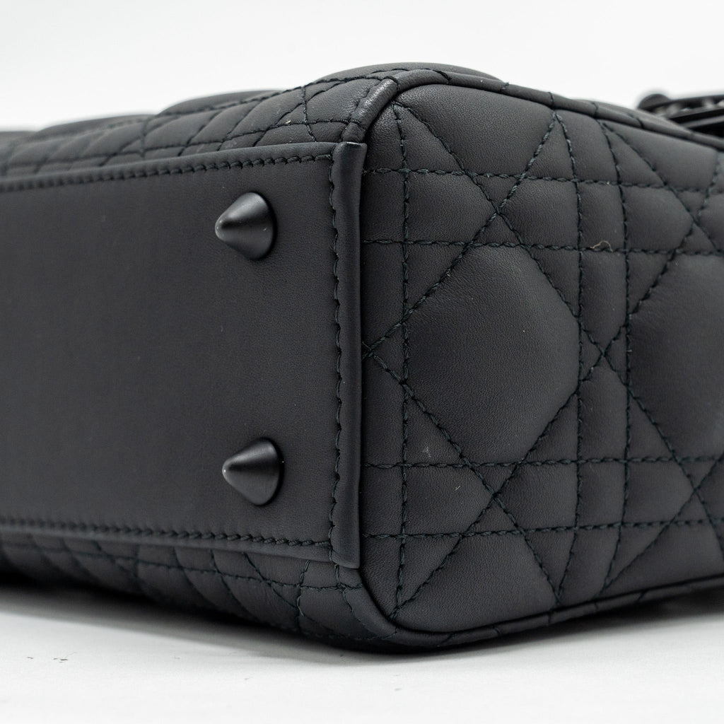 DIOR SMALL MY ABC LADY DIOR CANNAGE CALFSKIN SO BLACK