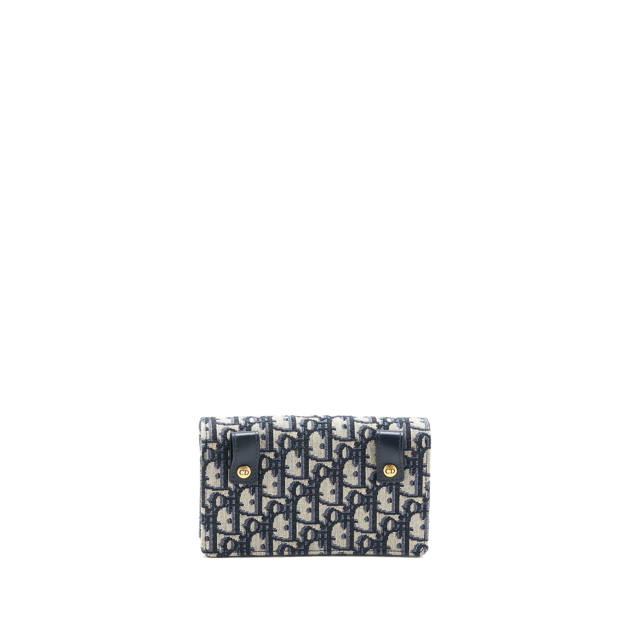 DIOR SADDLE BELT BAG BLUE OBLIQUE JACQUARD CANVAS GHW