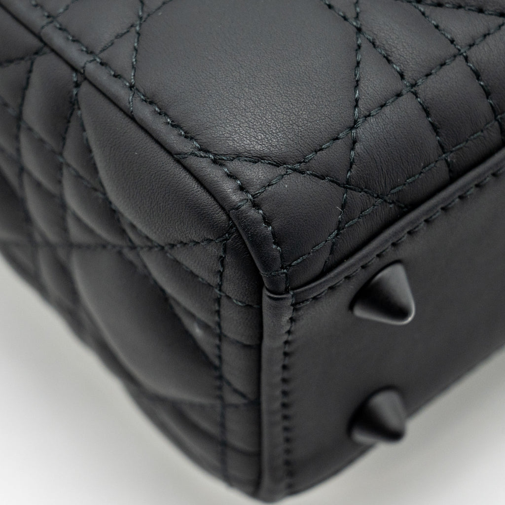 DIOR SMALL MY ABC LADY DIOR CANNAGE CALFSKIN SO BLACK