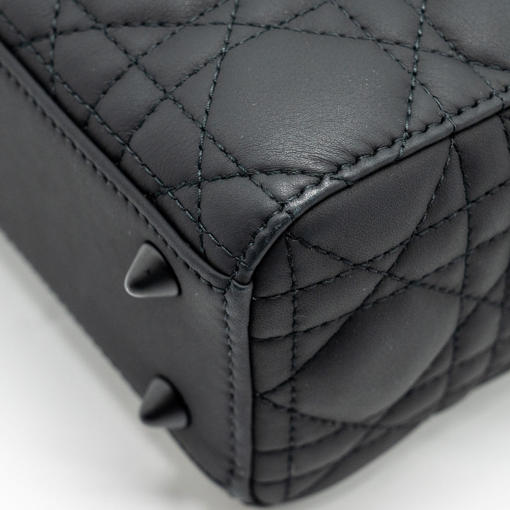 DIOR SMALL MY ABC LADY DIOR CANNAGE CALFSKIN SO BLACK