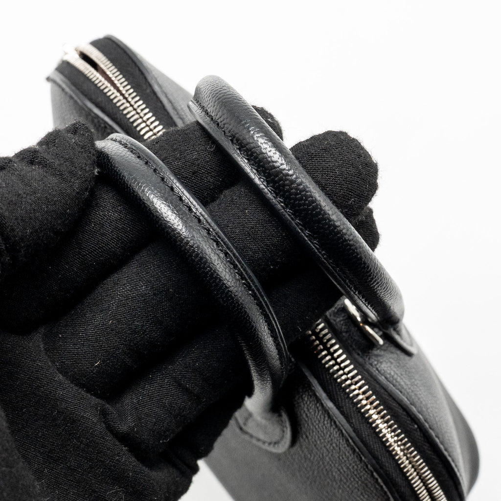 HERMES MINI BOLIDE CHÈVRE MYSORE BLACK SHW