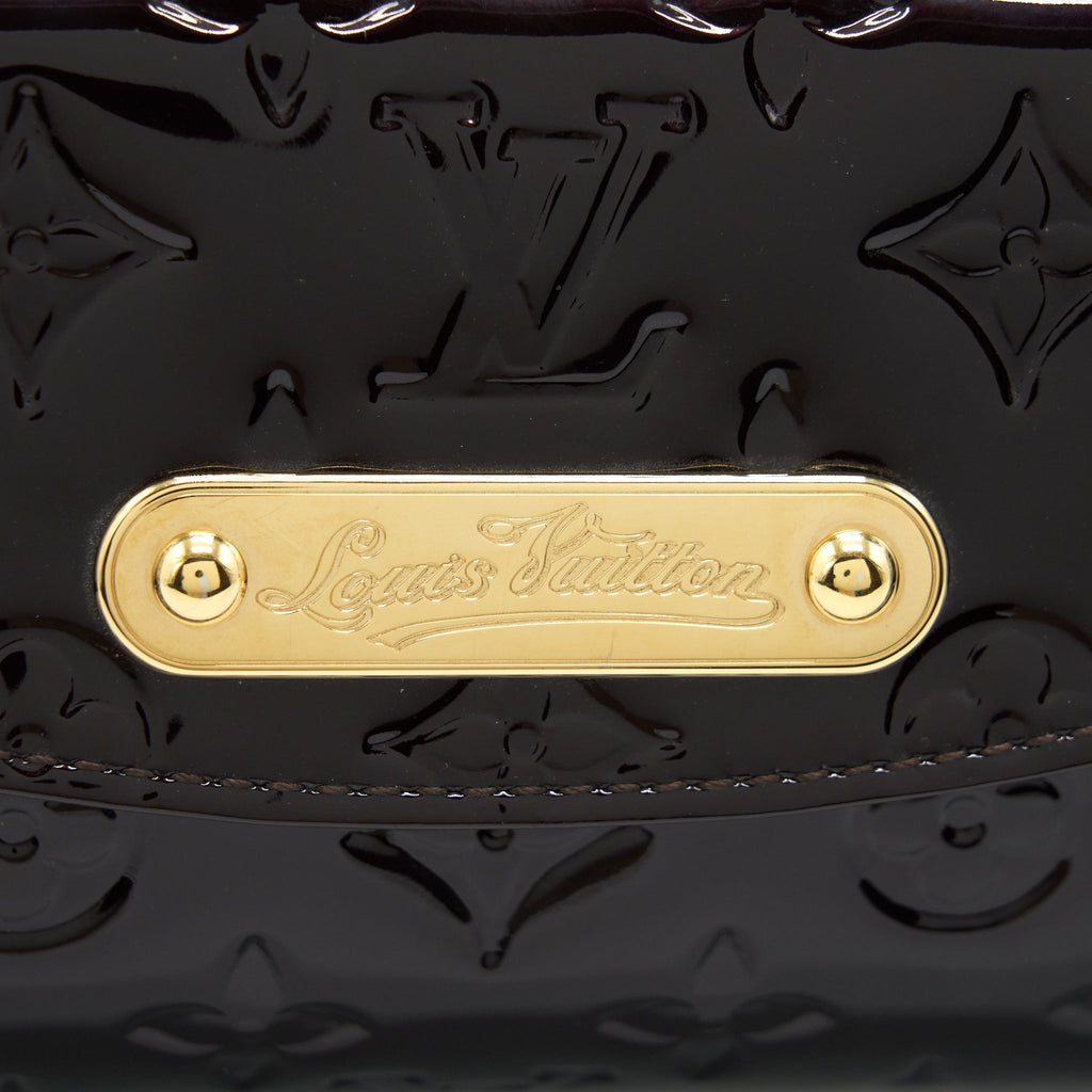 LOUIS VUITTON SUNSET BOULEVARDE SHOULDER BAG PATENT DARK RED GHW