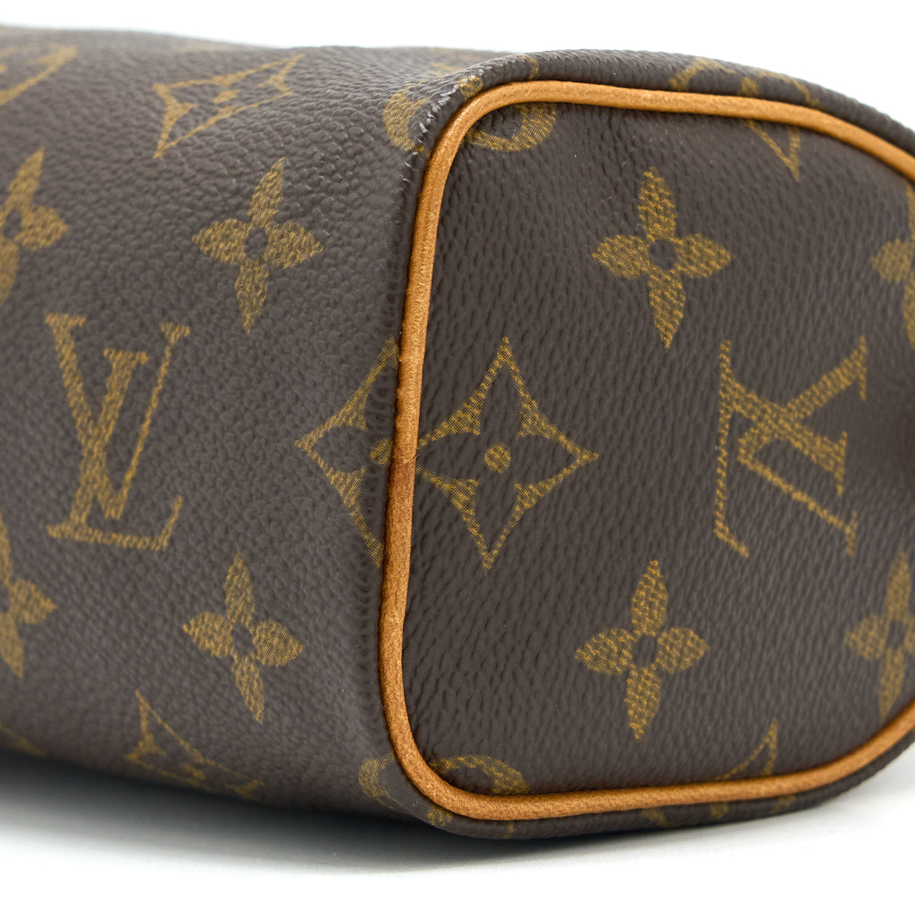 LOUIS VUITTON VINTAGE NANO SPEEDY MONOGRAM CANVAS GHW